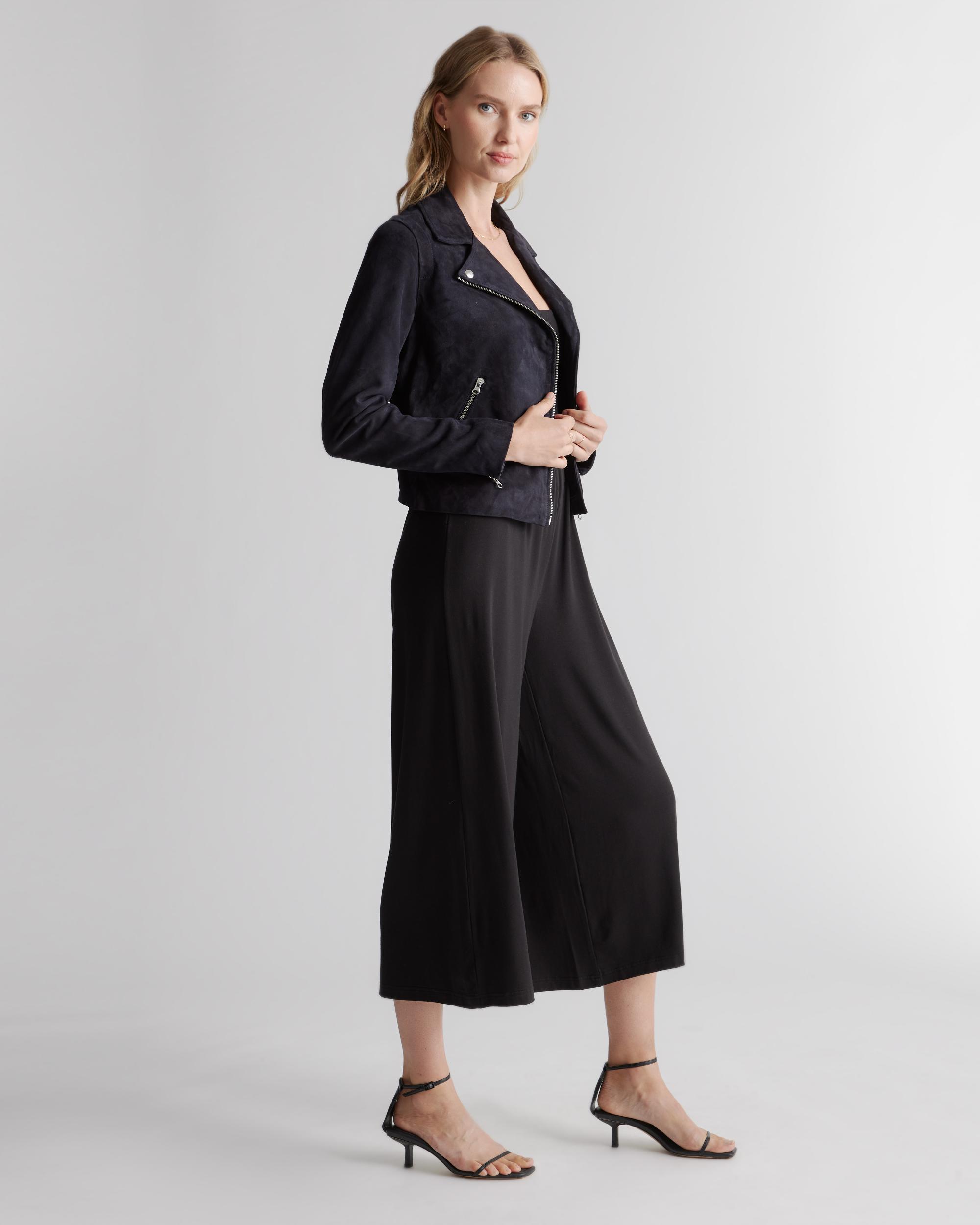 Quince | Women's 100% Suede Biker Jacket Size XL, Leather Product Image