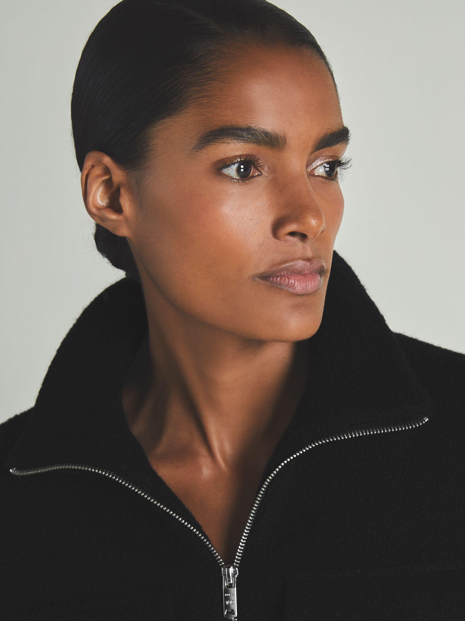 Reiss | Les 100 Ciels Textured Wool Jacket in Black Product Image