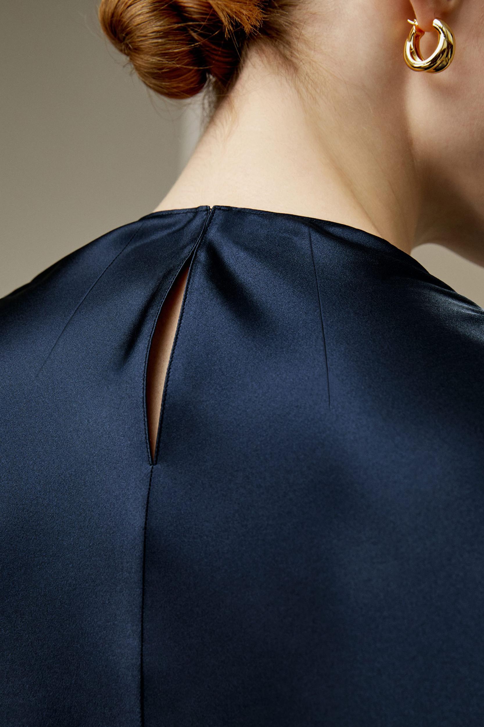 LILYSILK Silk Shirt Women - Silvergray Silk - Casual Asymmetrical Hem Shirt 6 Product Image