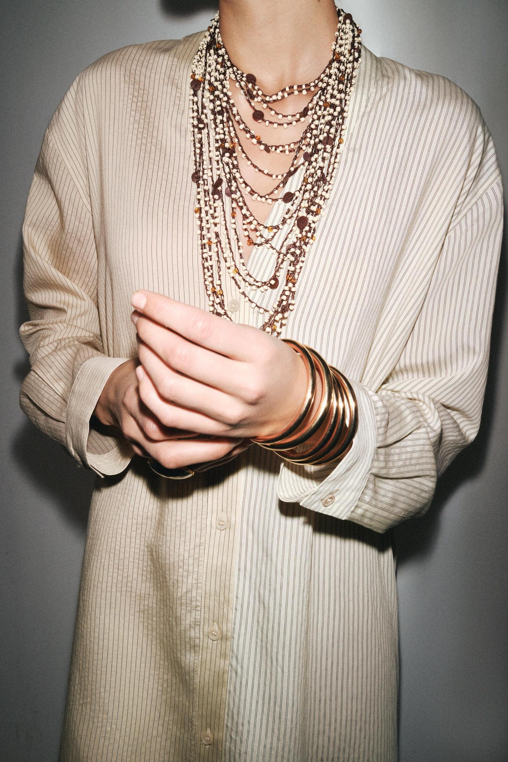 STRIPED SHIRT DRESS ZW COLLECTION Product Image