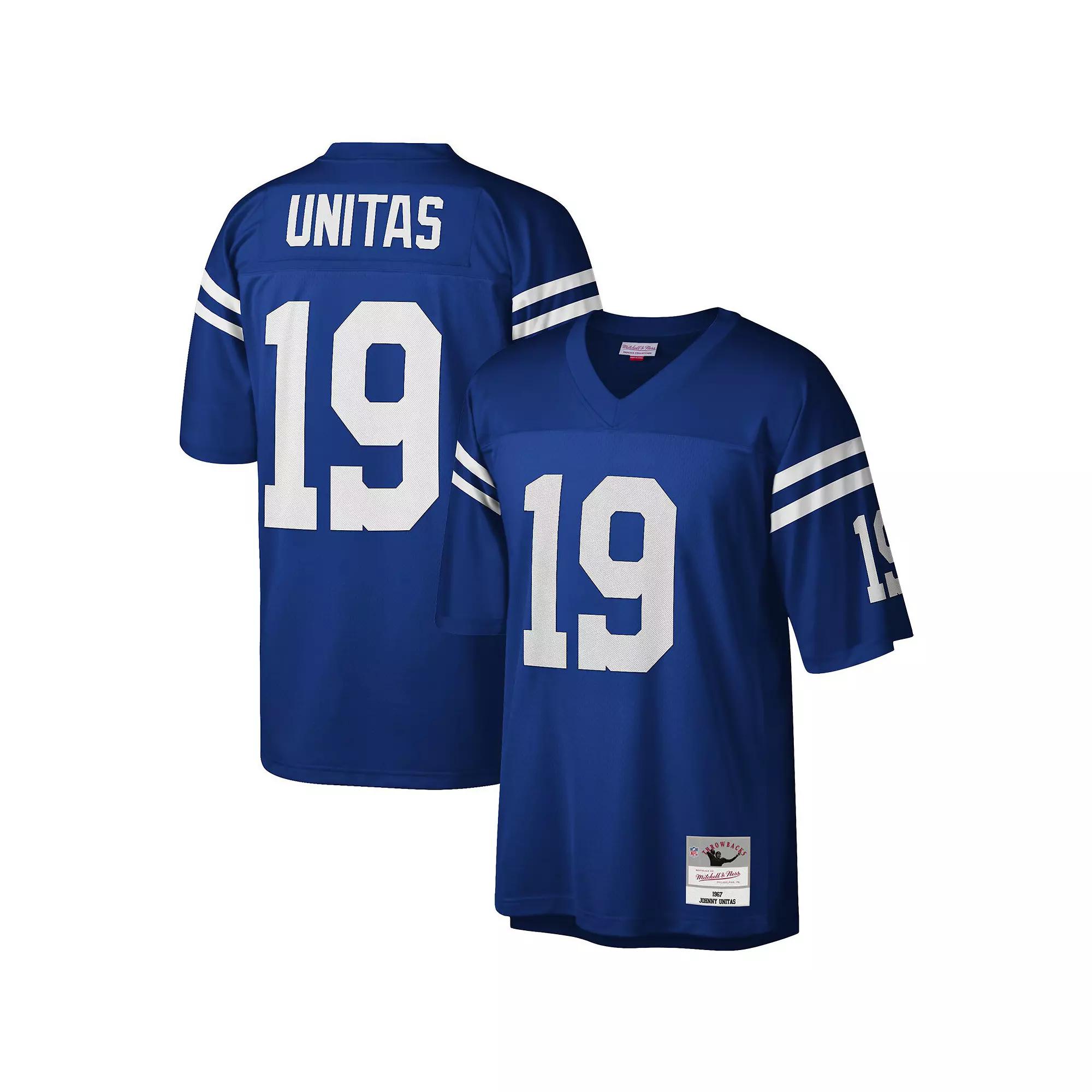 Men's Mitchell & Ness Johnny Unitas Royal Baltimore Colts Legacy Replica Jersey,  Product Image