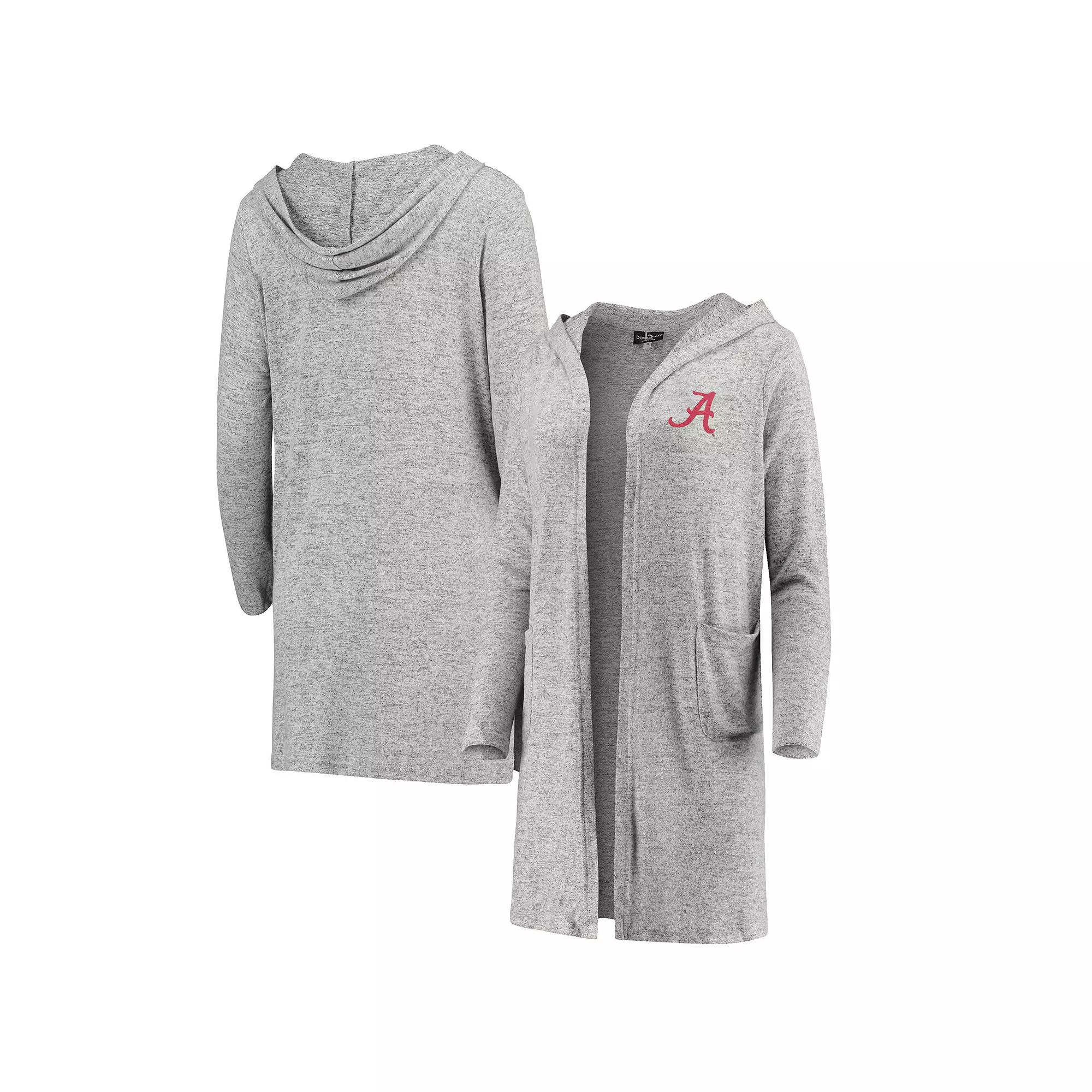 Women's Heathered Gray Alabama Crimson Tide Cuddle Soft Duster Cardigan,  Product Image