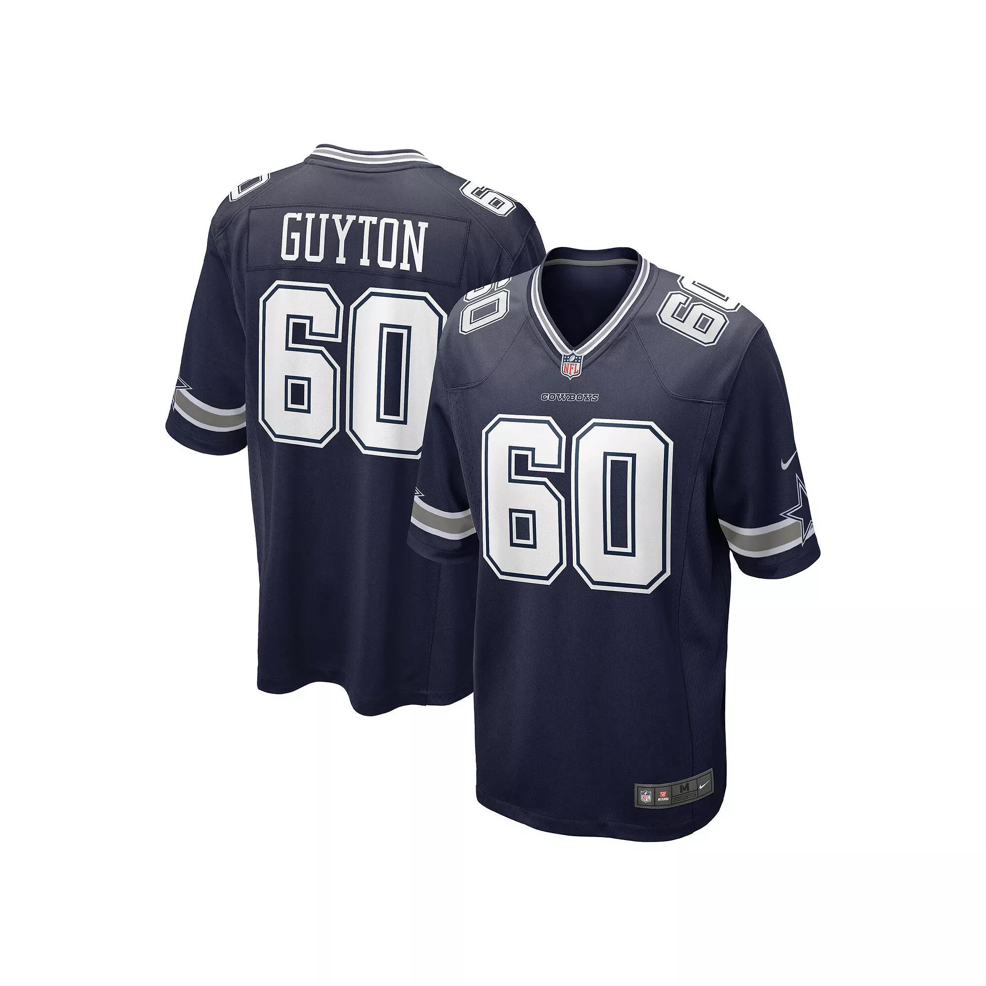 Men's Nike Tyler Guyton Navy Dallas Cowboys 2024 NFL Draft First Round Pick Player Game Jersey,  Product Image
