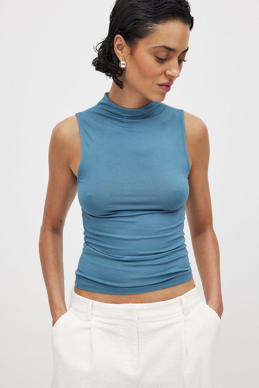 Soft Line Funnel Neck Top Product Image