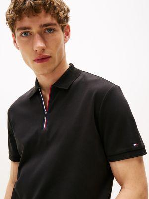 Regular Fit Interlock Zip Polo Product Image