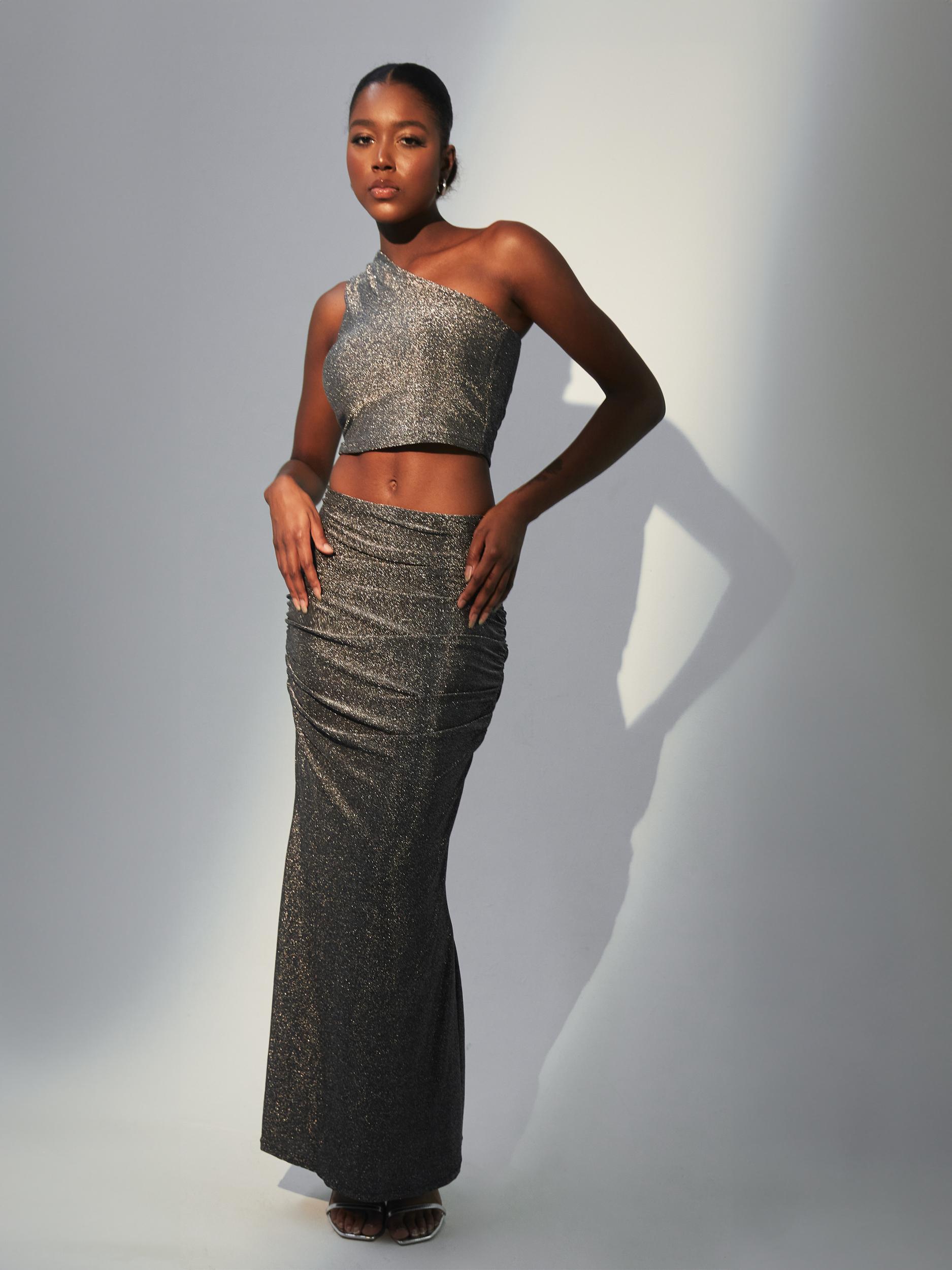 Shimmer Maxi Skirt Product Image
