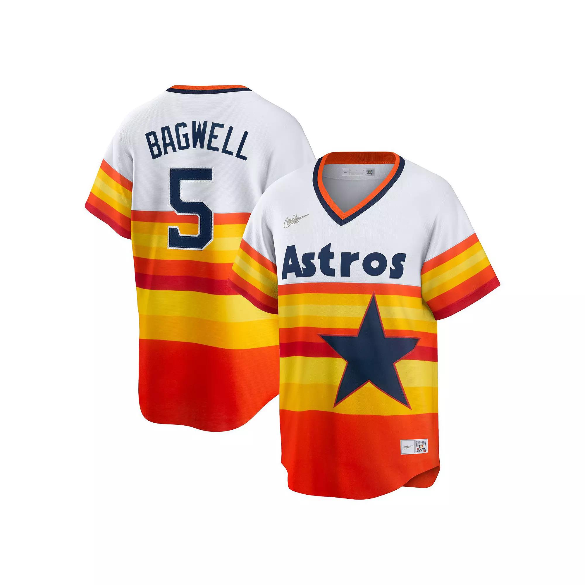 Men's Nike Jeff Bagwell White Houston Astros Home Cooperstown Collection Player Jersey, Size: XL Product Image