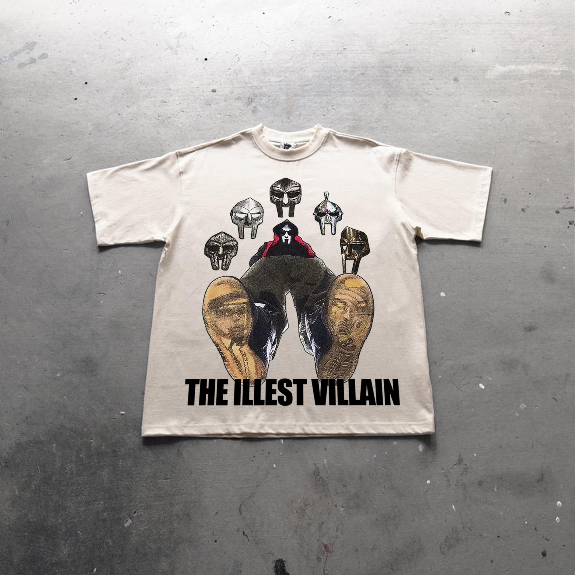 Vintage The Illest Villain Mf Doom Print Graphic T-Shirt Product Image