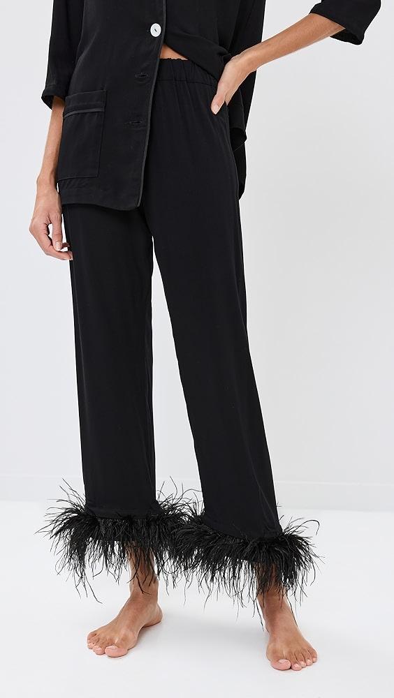 Sleeper Party Pajama Set with Double Feathers | Shopbop Product Image