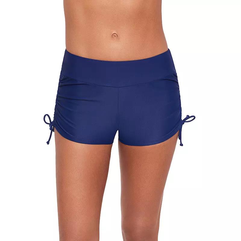 Women's ECO BEACH Side-Ruched Swim Shorts,  Product Image