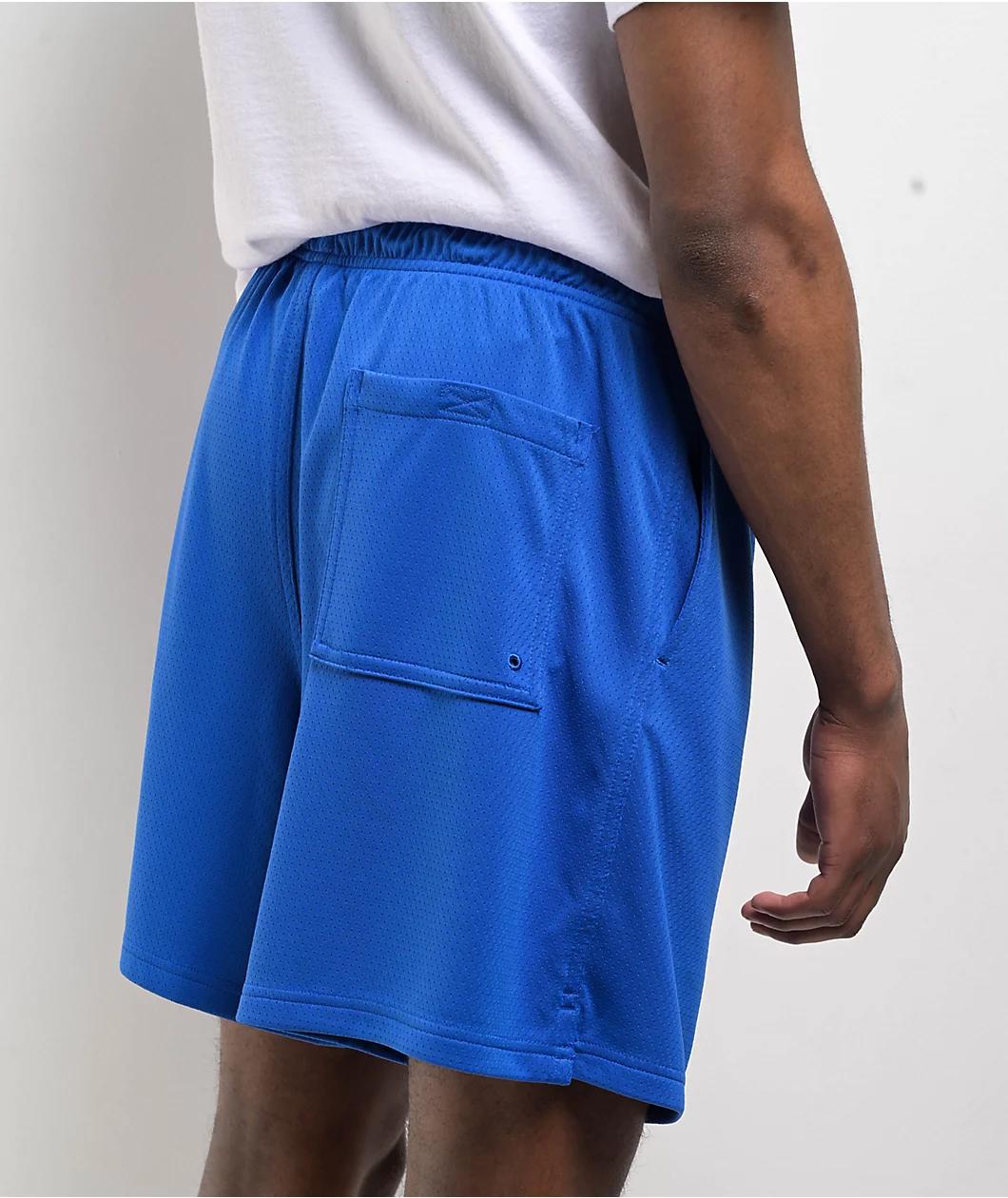 Nike Mesh Flow Blue Shorts Product Image