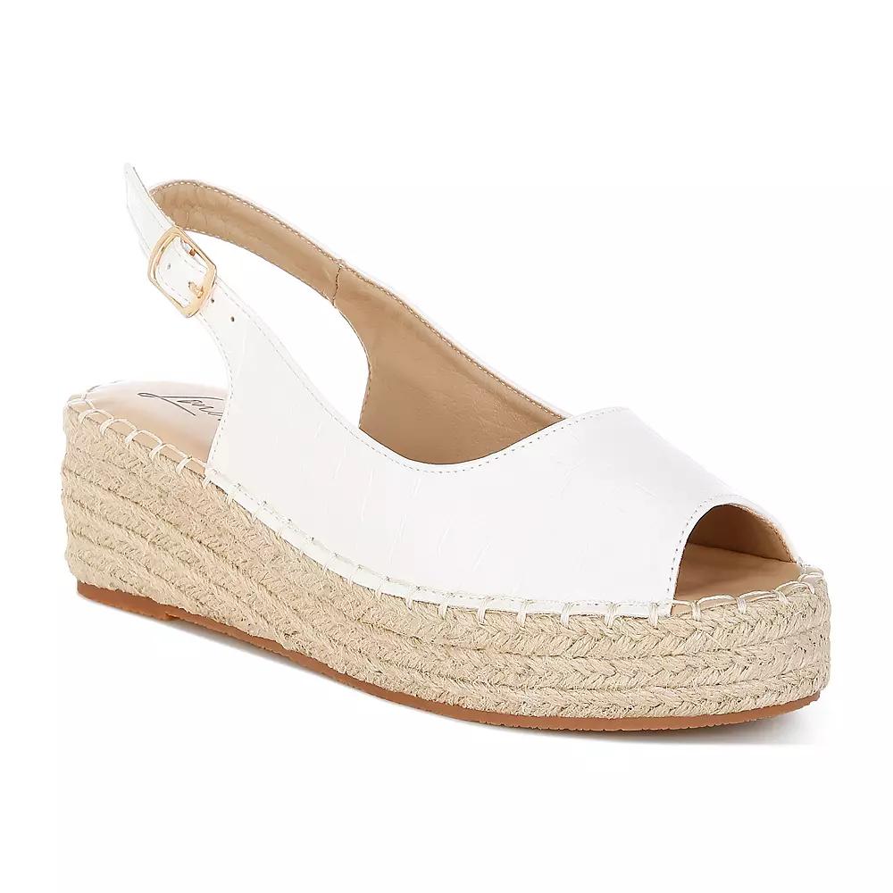 London Rag Yarael Women's Platform Heels, Size: 9.5, White Product Image