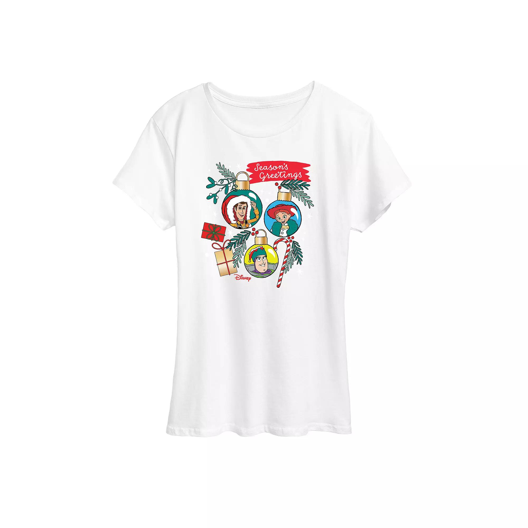 Disney / Pixar's Toy Story Women's Seasons Greetings Graphic Tee, Girl's,  Product Image