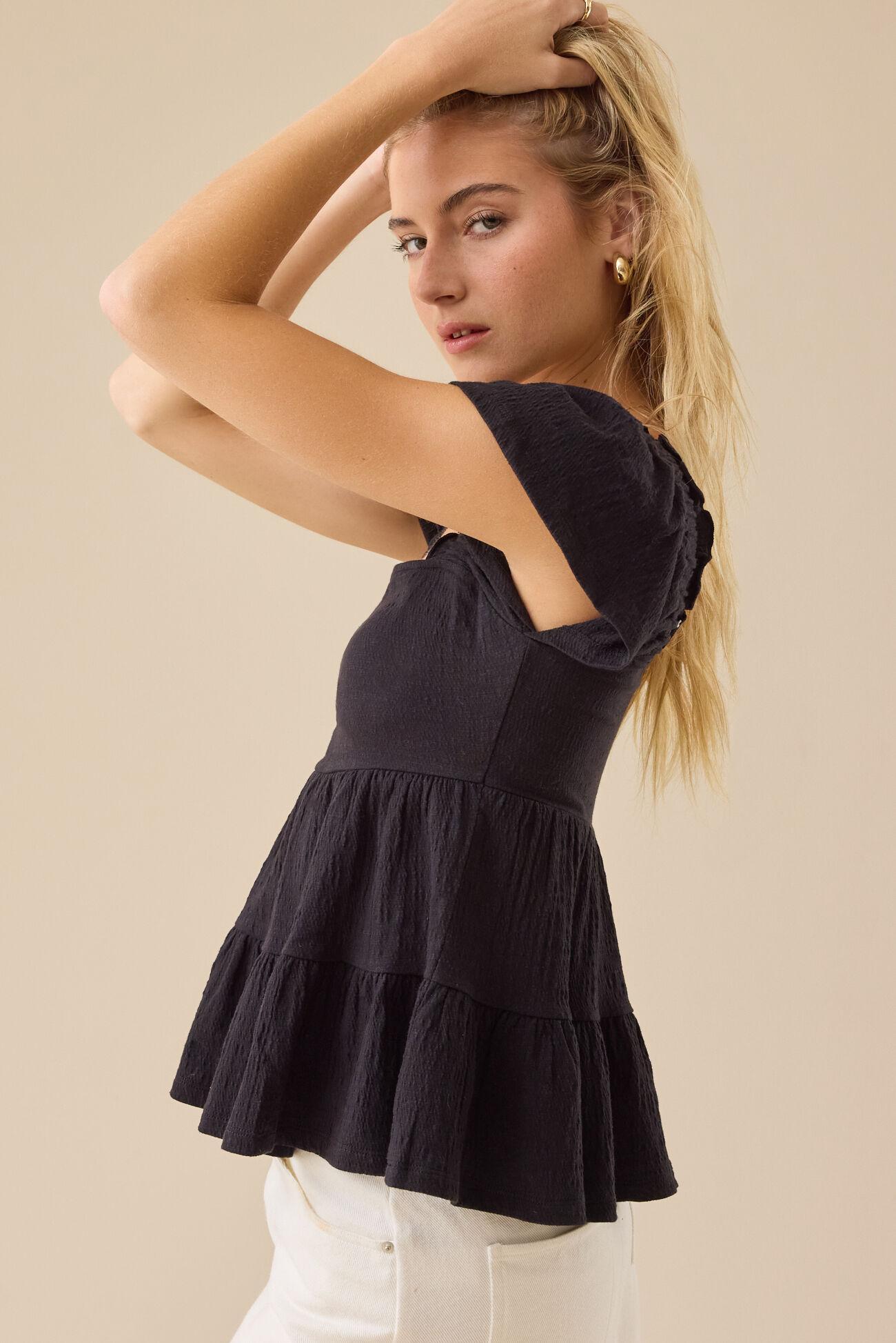Lindsay Tiered Babydoll Top Product Image