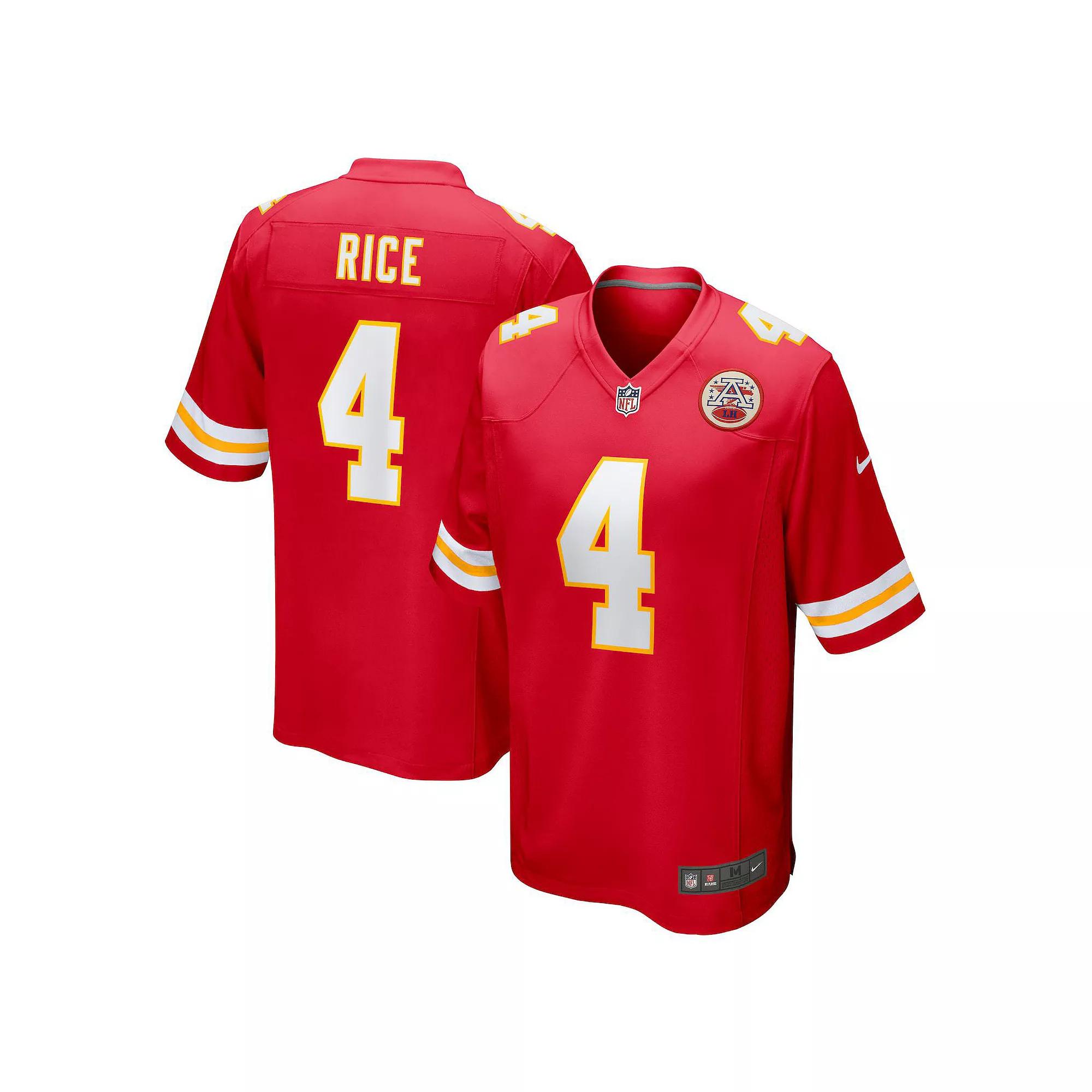 Men's Nike Rashee Rice Red Kansas City Chiefs Game Jersey,  Product Image