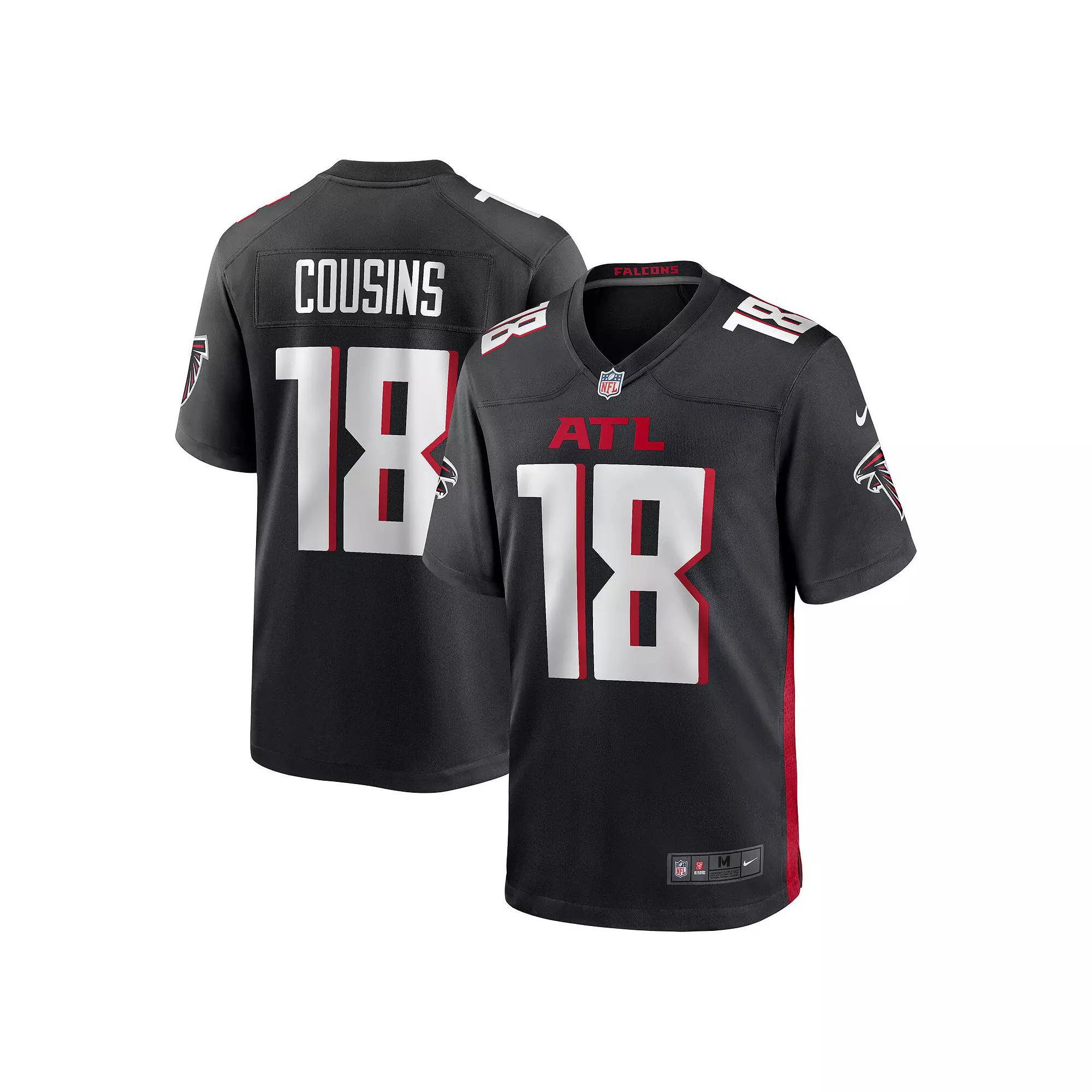 Kirk Cousins Atlanta Falcons Nike Mens NFL Game Football Jersey | 67NMATGH96F-AZ6 Product Image
