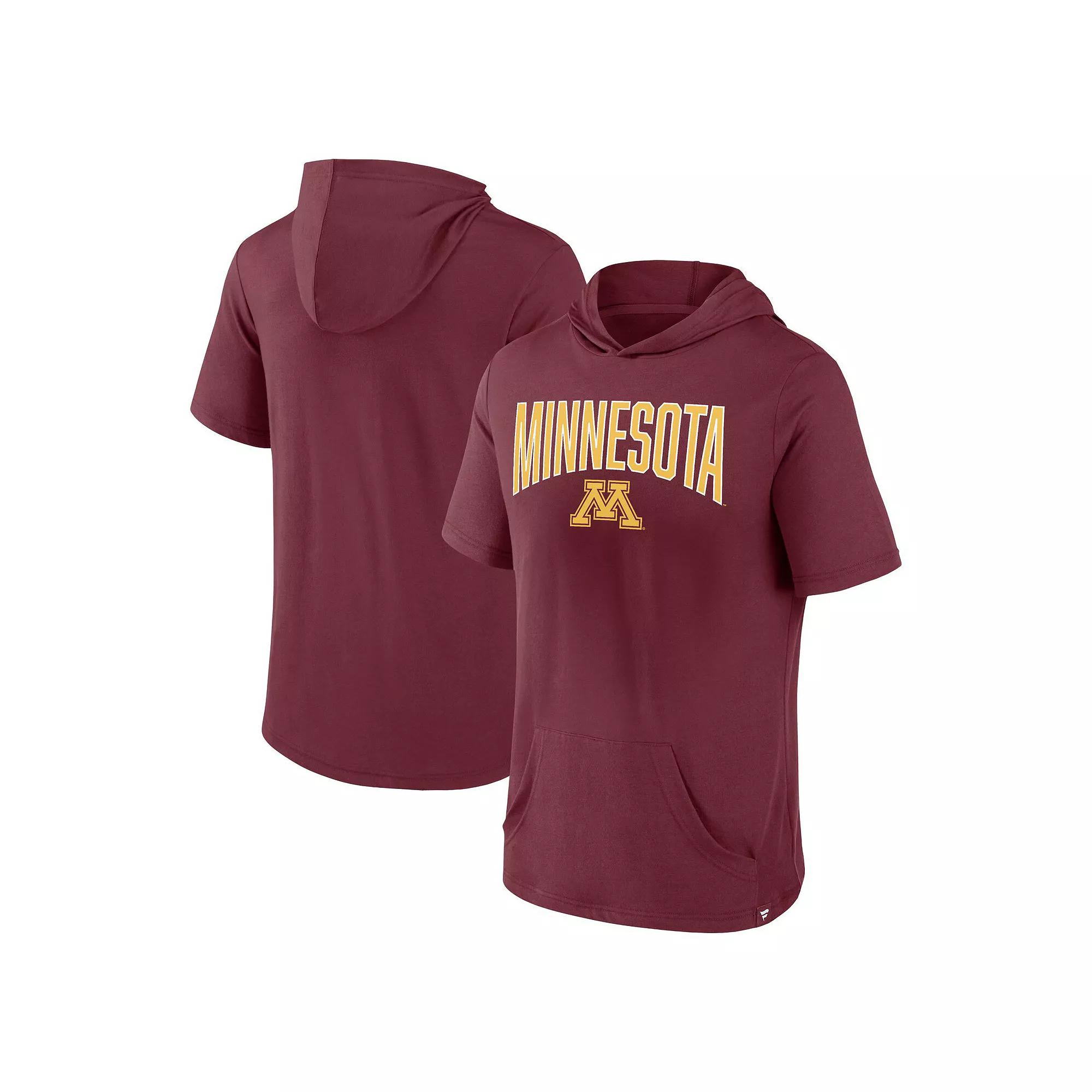 Men's Fanatics Branded Maroon Minnesota Golden Gophers Outline Lower Arch Hoodie T-Shirt, Size: Medium, Red Product Image