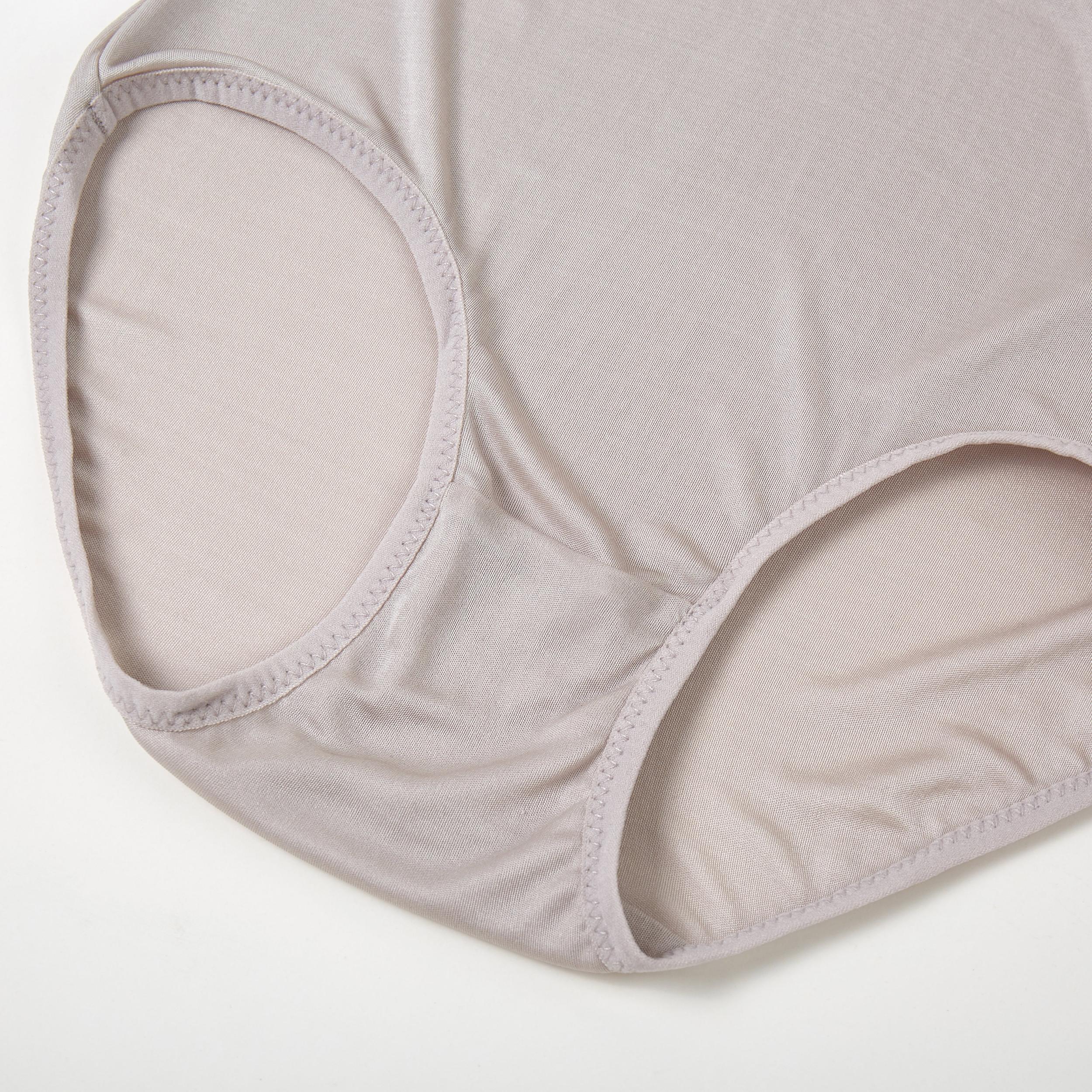 Knitted Silk High Rise French Cut Panties | Sparkling Rose | Shimmer Collection Product Image