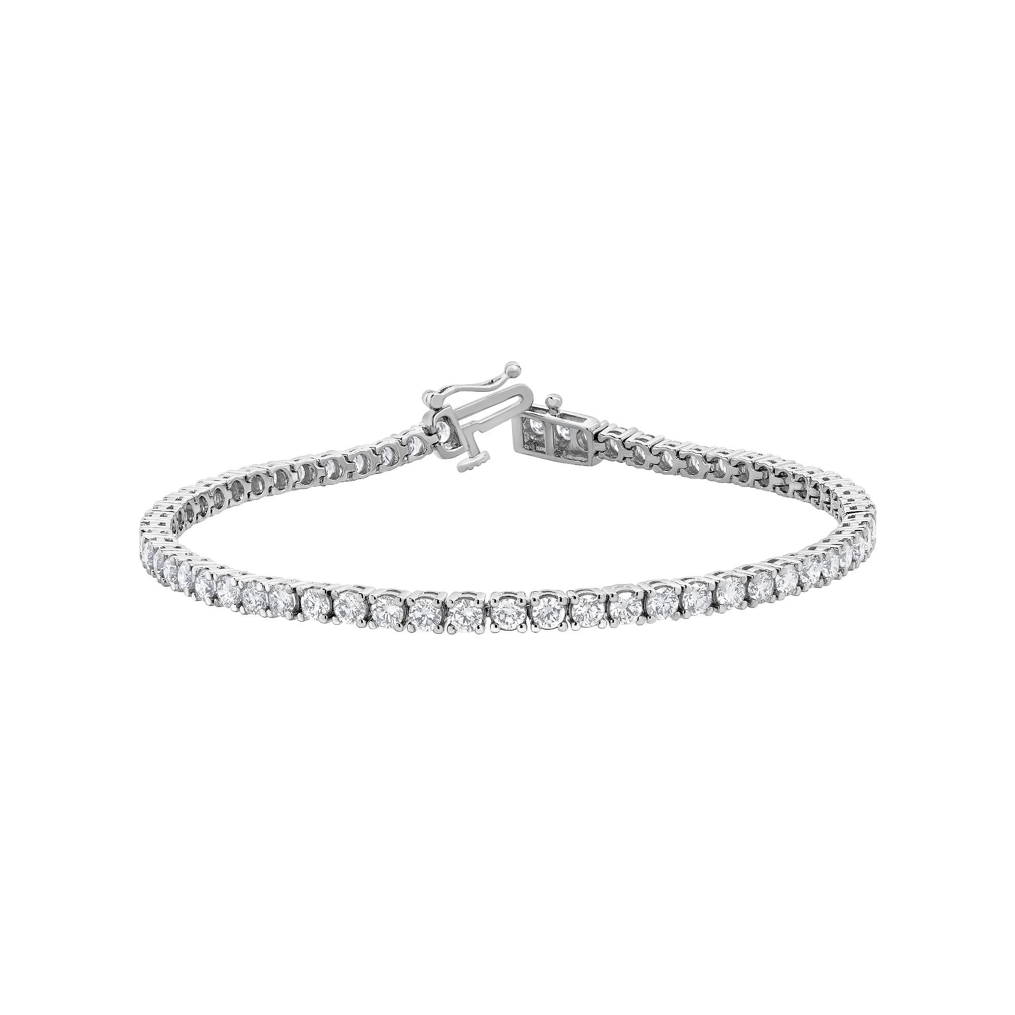 Diamond Brilliance 14k Gold 4 Carat T.W. Lab-Grown Diamond Tennis Bracelet, Women's,  Product Image