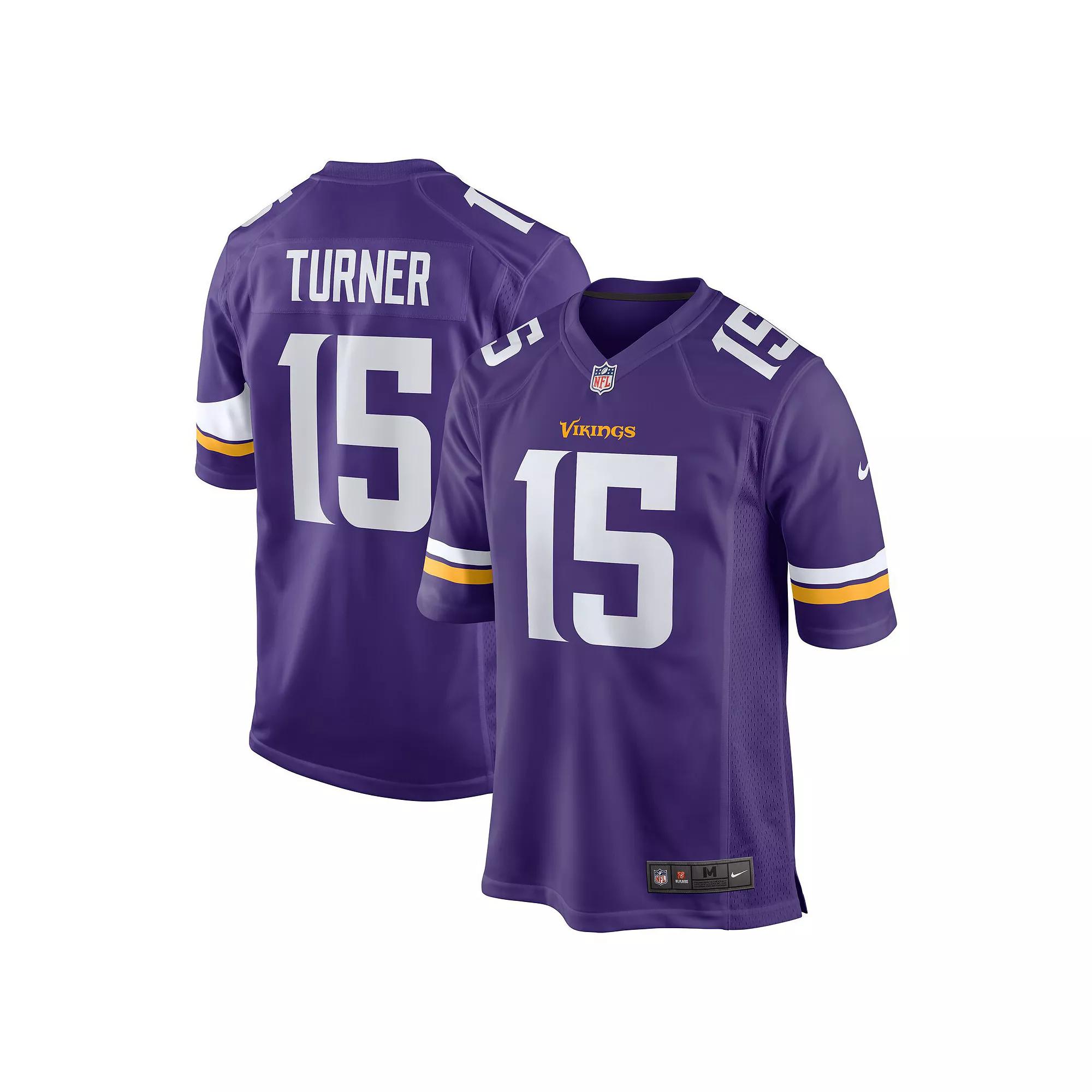 Men's Nike Dallas Turner Purple Minnesota Vikings 2024 NFL Draft First Round Pick Player Game Jersey,  Product Image