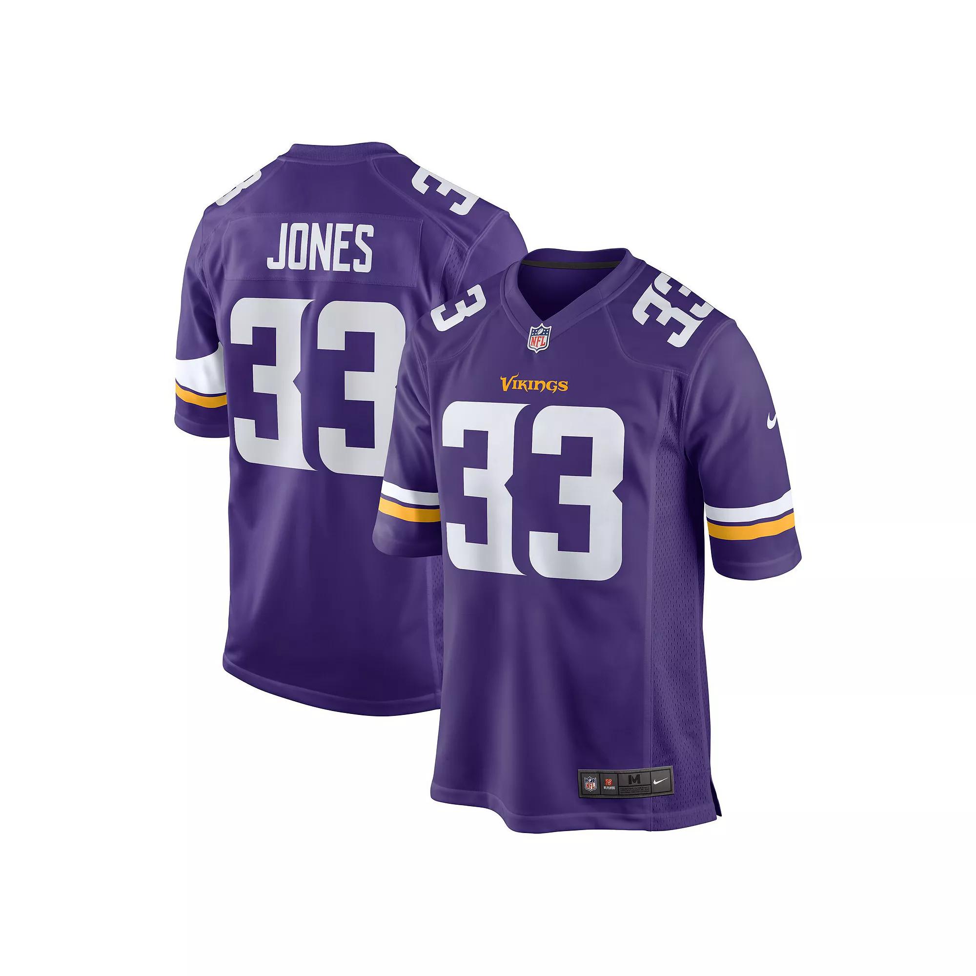 Men's Nike Aaron Jones Purple Minnesota Vikings Game Player Jersey,  Product Image