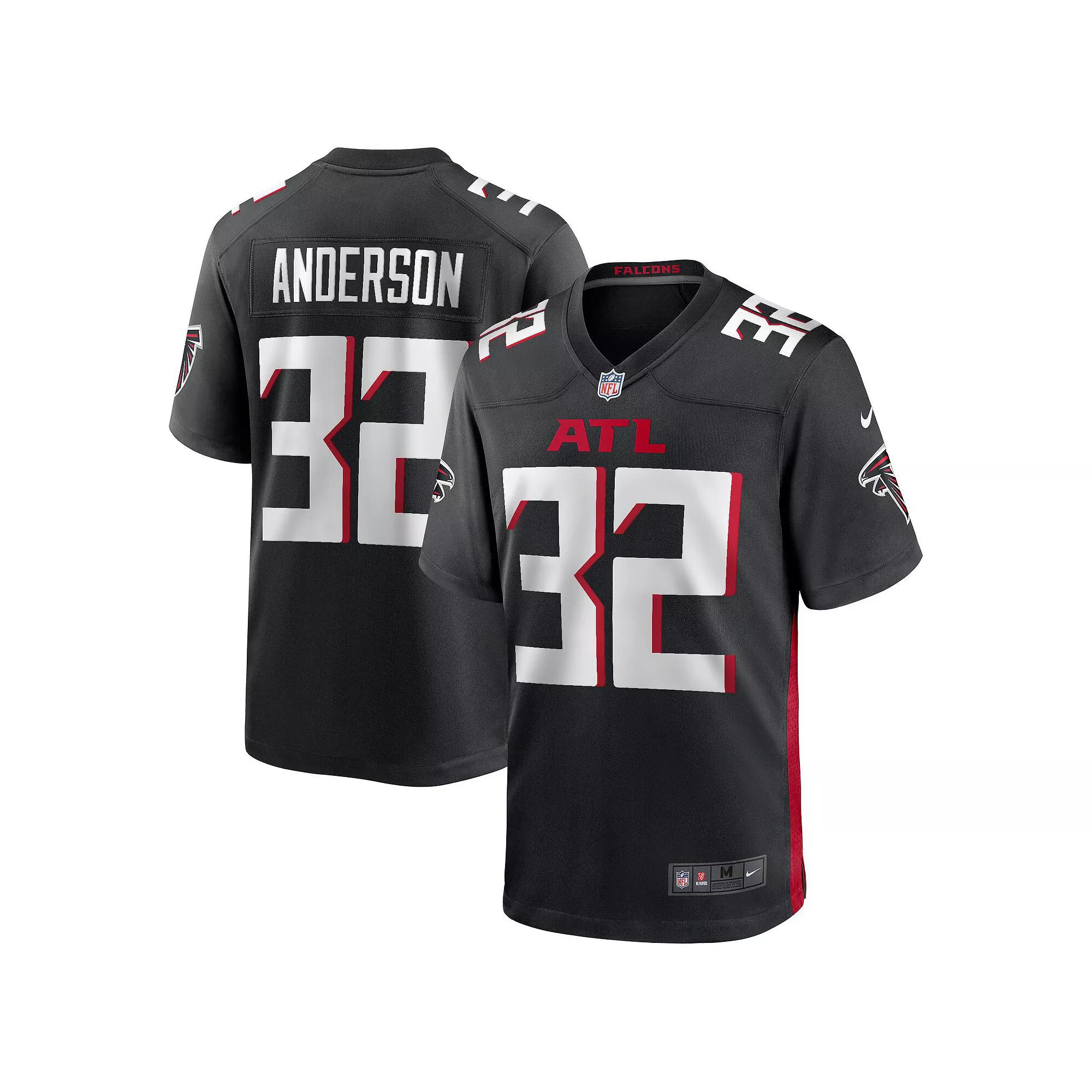 Men's Nike Jamal Anderson Black Atlanta Falcons Game Retired Player Jersey, Size: 5XL Product Image