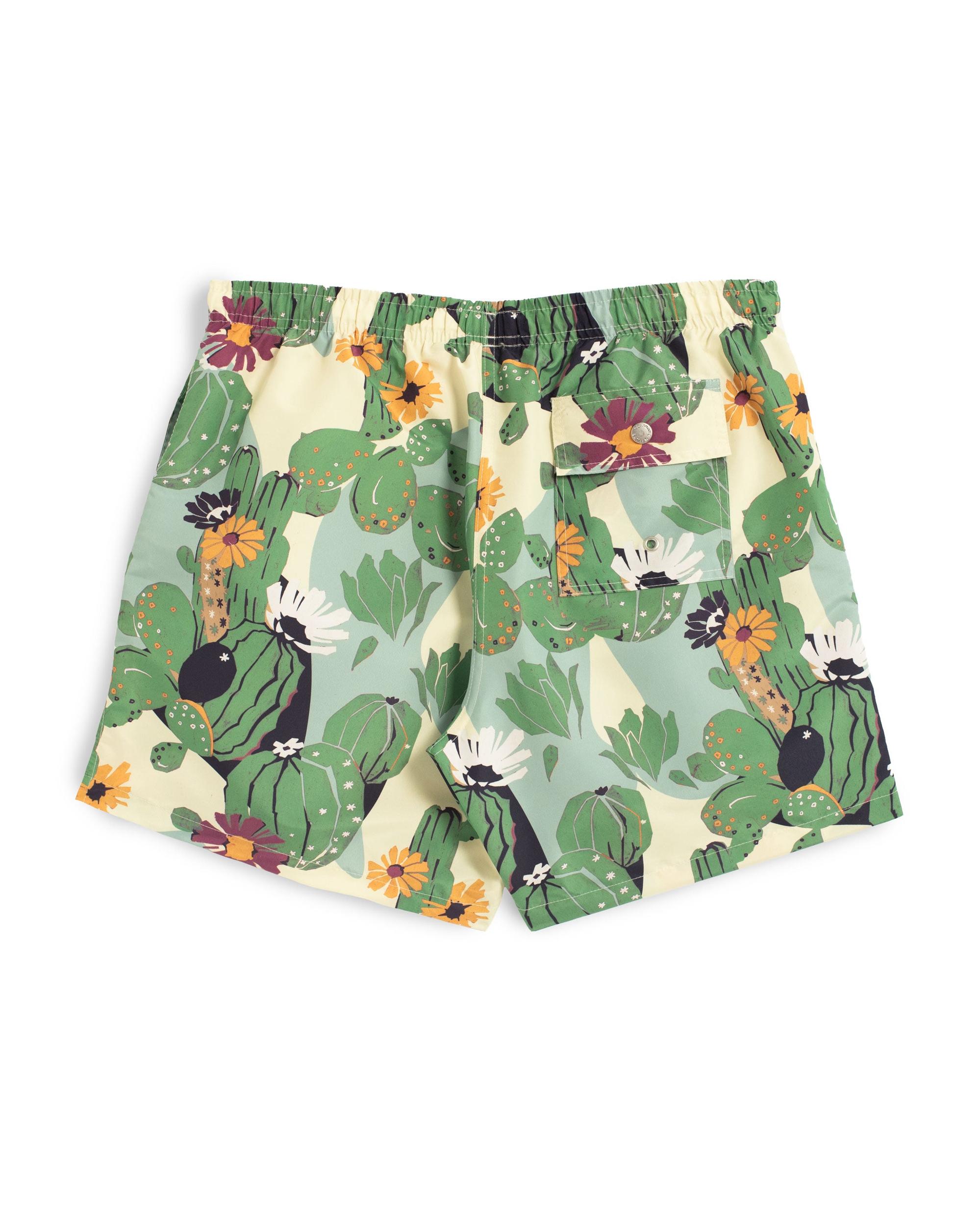 Mod Cactus Print Swim Trunk Product Image