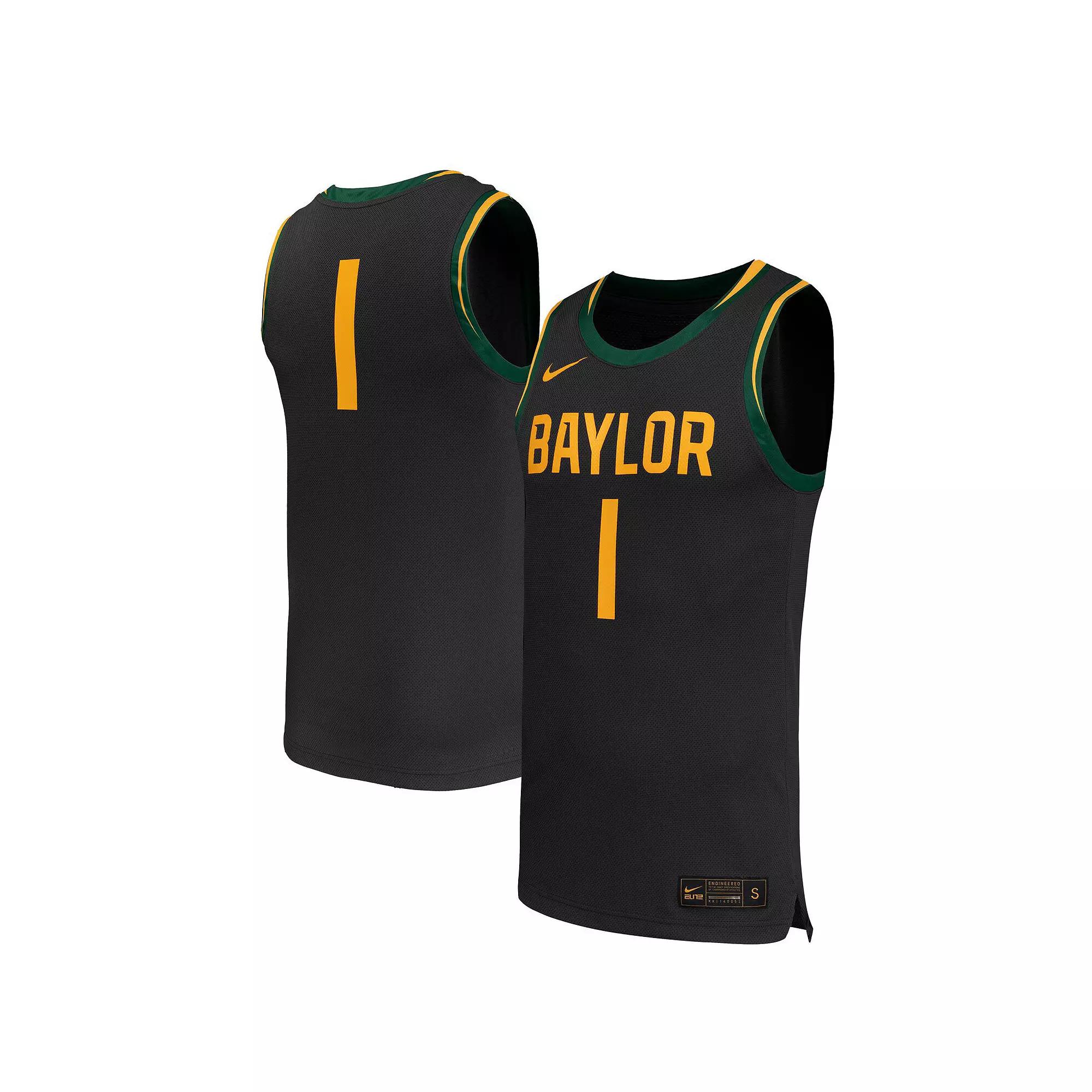 Men's Nike #1 Black Baylor Bears Replica Basketball Jersey,  Product Image