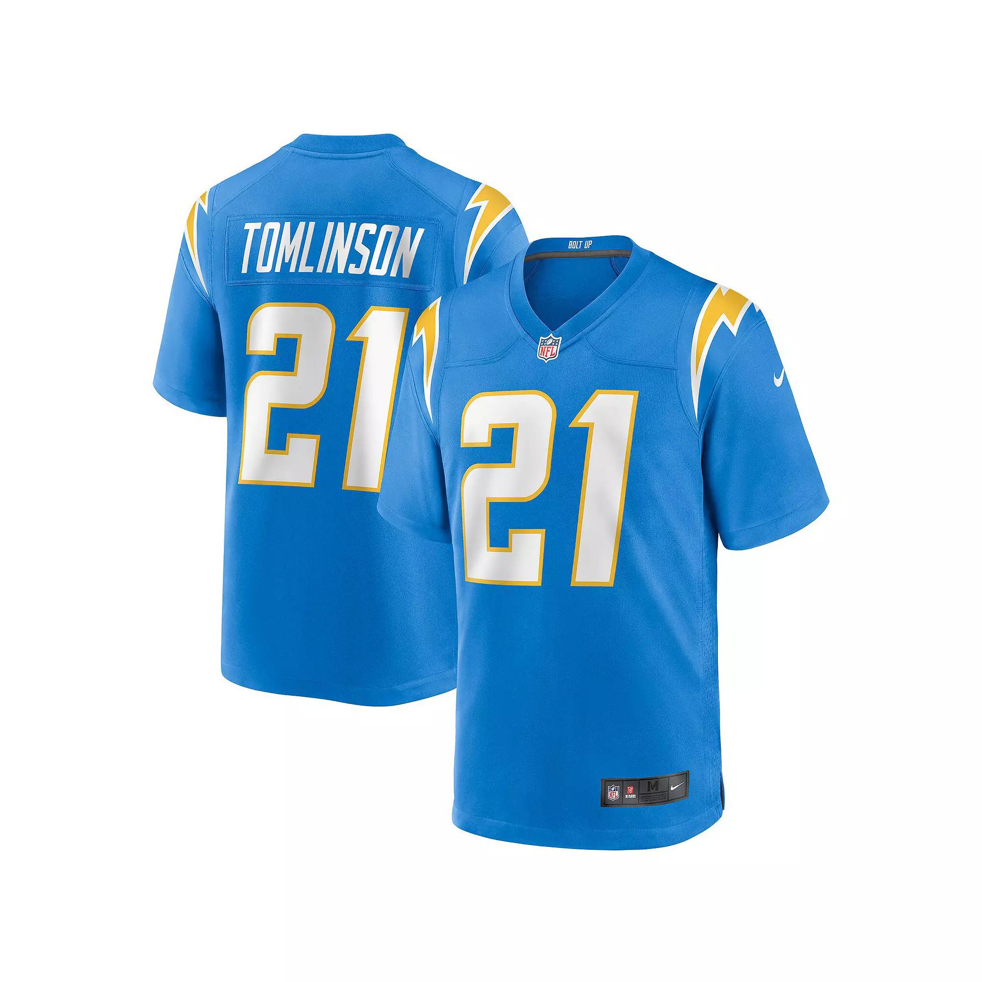 Men's Nike LaDainian Tomlinson Powder Blue Los Angeles Chargers Game Retired Player Jersey, Size: Large, Light Product Image