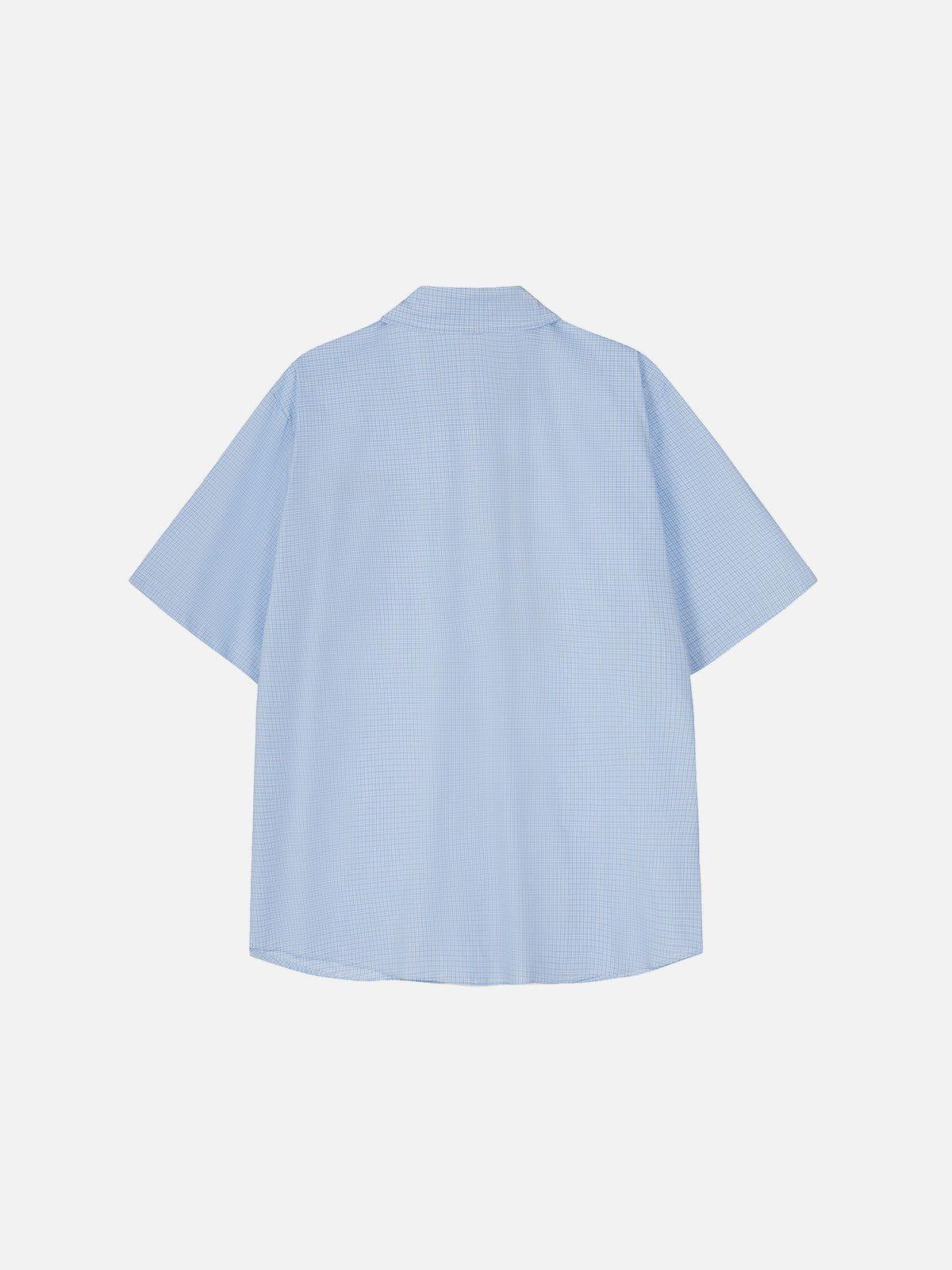 Aelfric Eden Pubby Embroidery Plaid Shirt Product Image