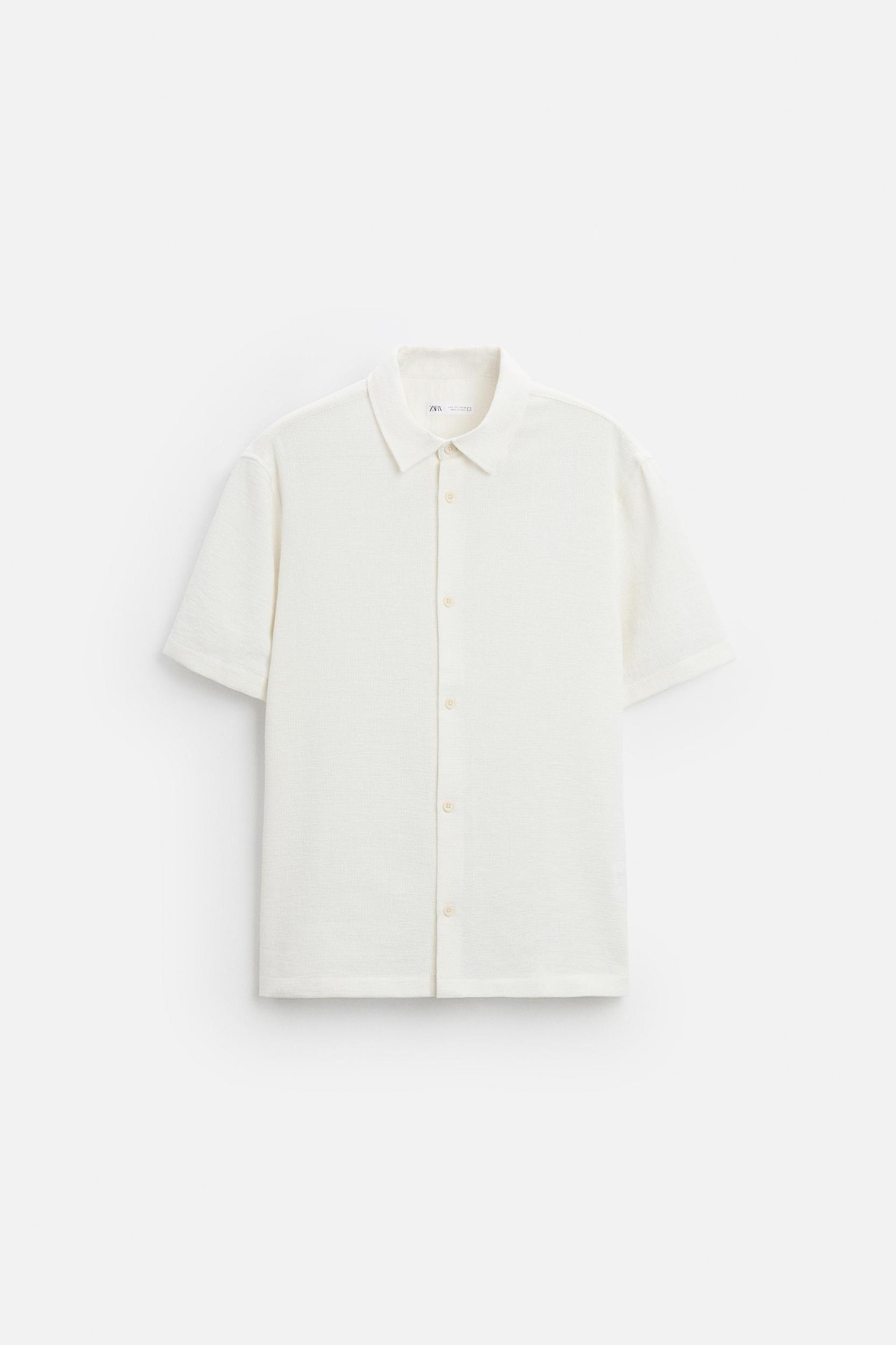REGULAR FIT TEXTURED SHIRT Product Image