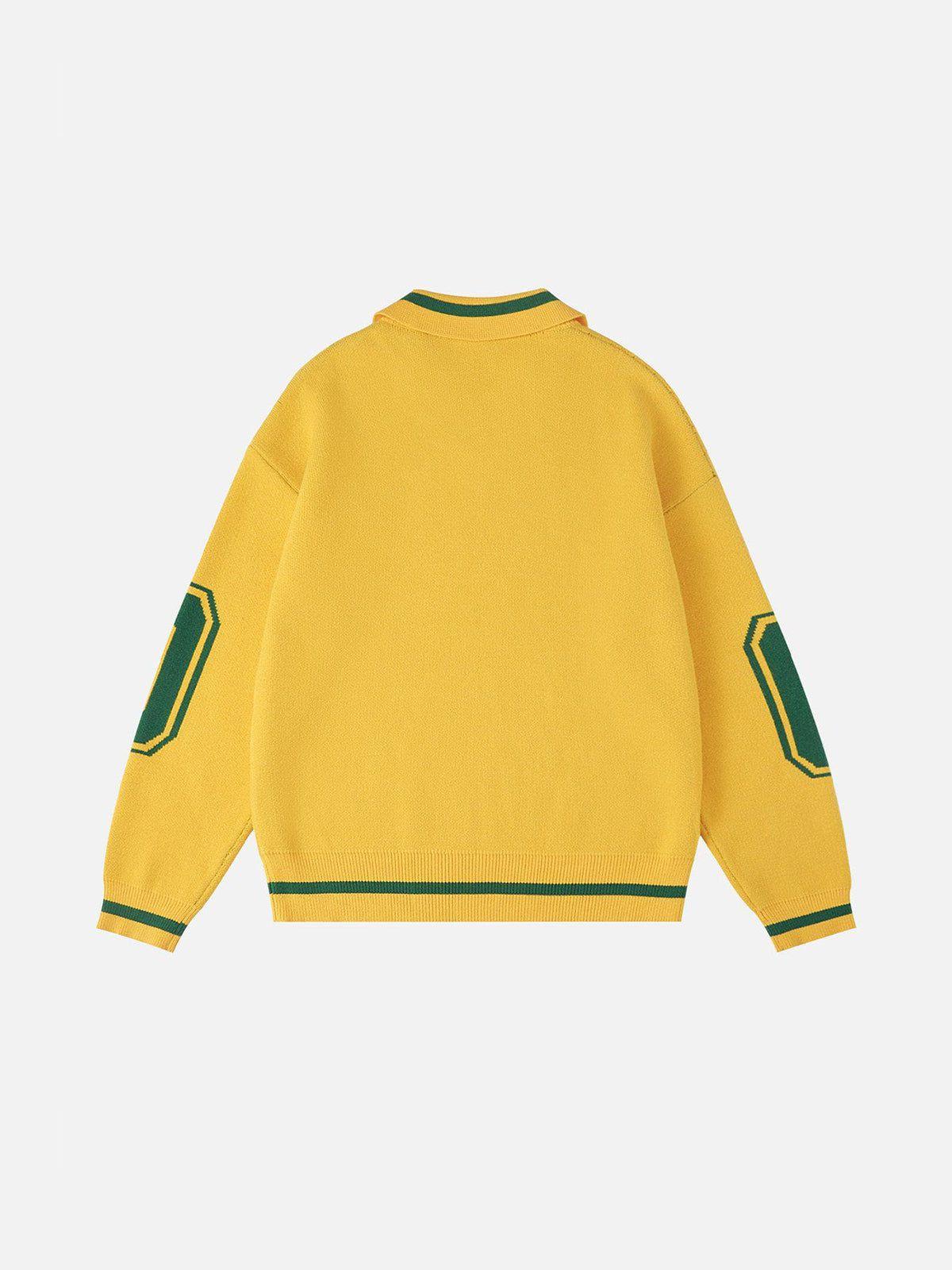 Aelfric Eden Number Graphic Polo Sweater Product Image