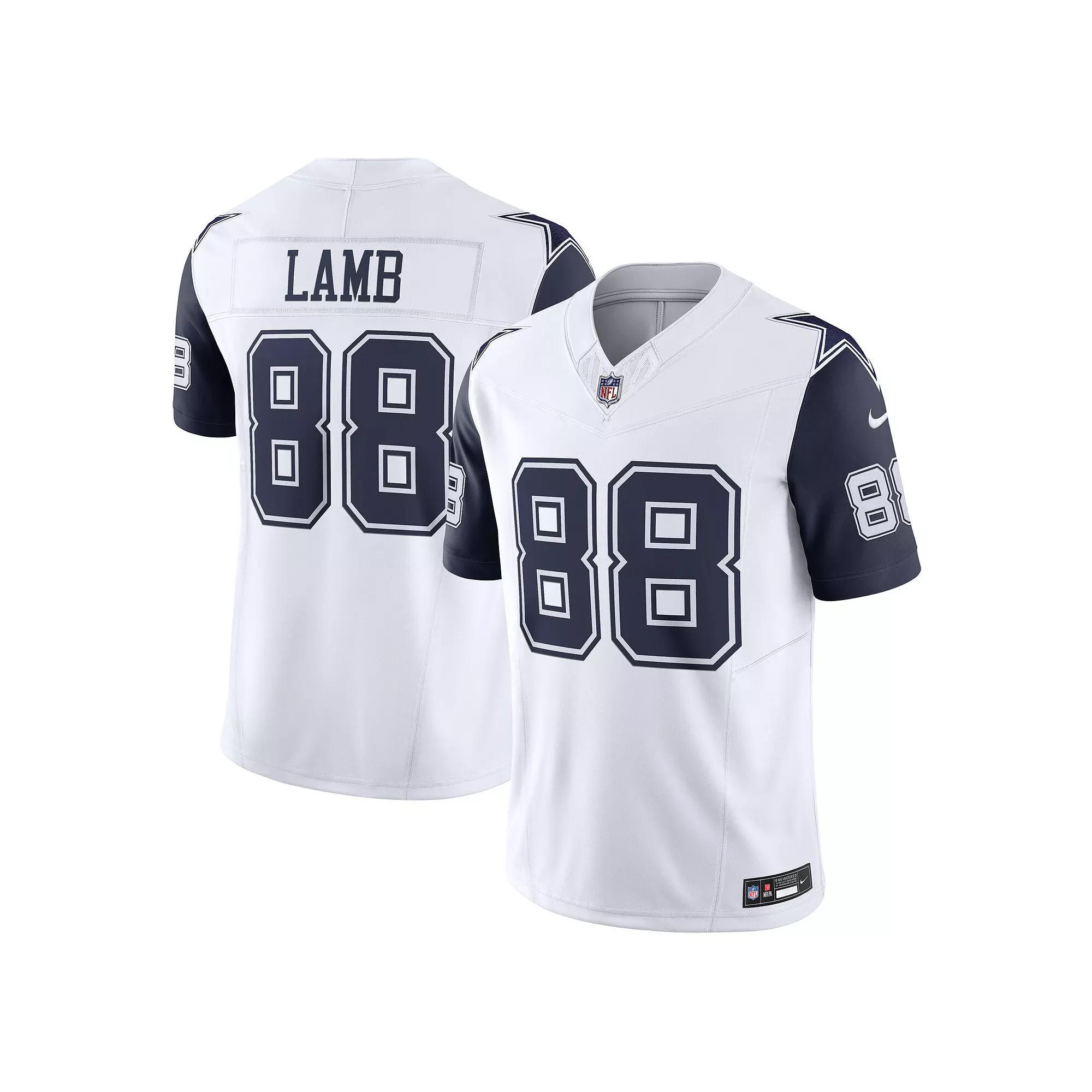 Men's Nike CeeDee Lamb White Dallas Cowboys Vapor F.U.S.E. Limited Jersey,  Product Image