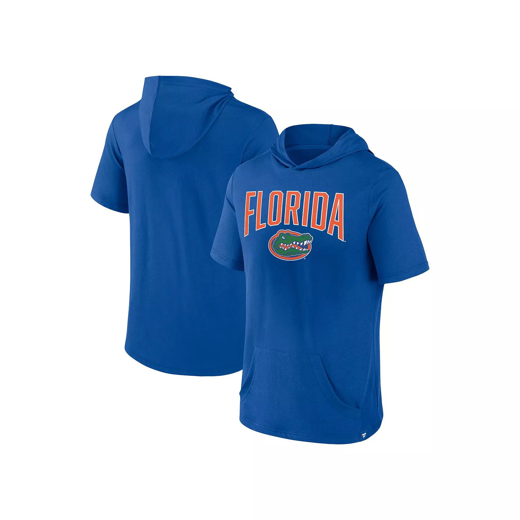 Men's Fanatics Branded Royal Florida Gators Outline Lower Arch Hoodie T-Shirt,  Product Image