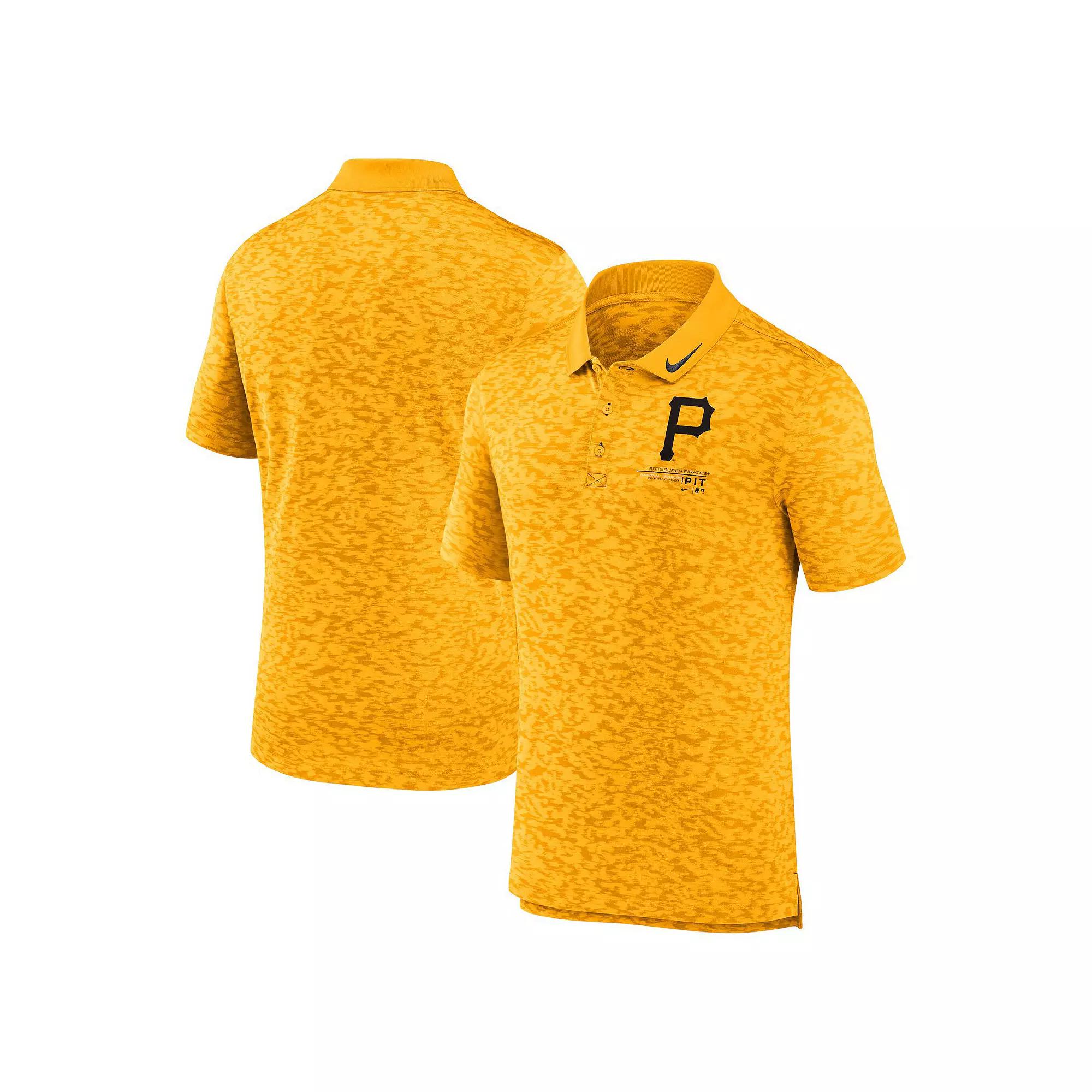 Men's Nike Gold Pittsburgh Pirates Next Level Performance Polo,  Product Image