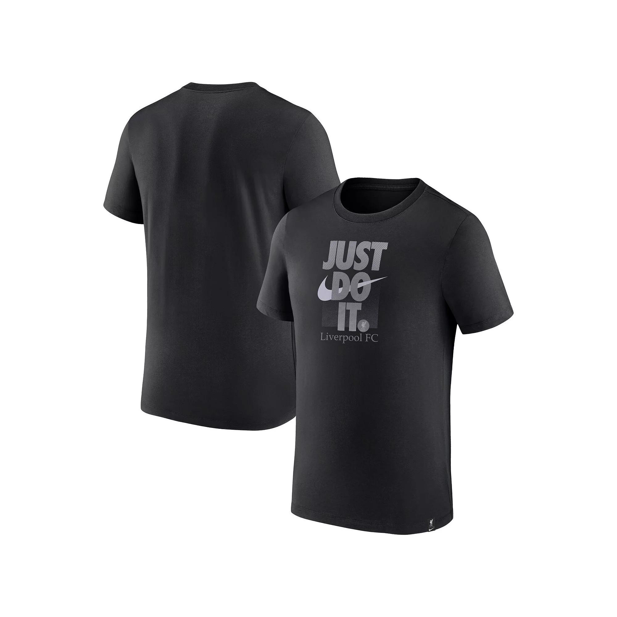 Men's Nike Black Liverpool Just Do It T-Shirt, Size: Small, Lvp Black Product Image