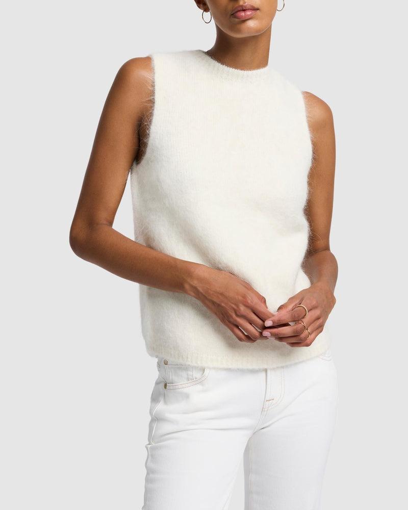 Sleeveless Alpaca Blend Sweater Product Image