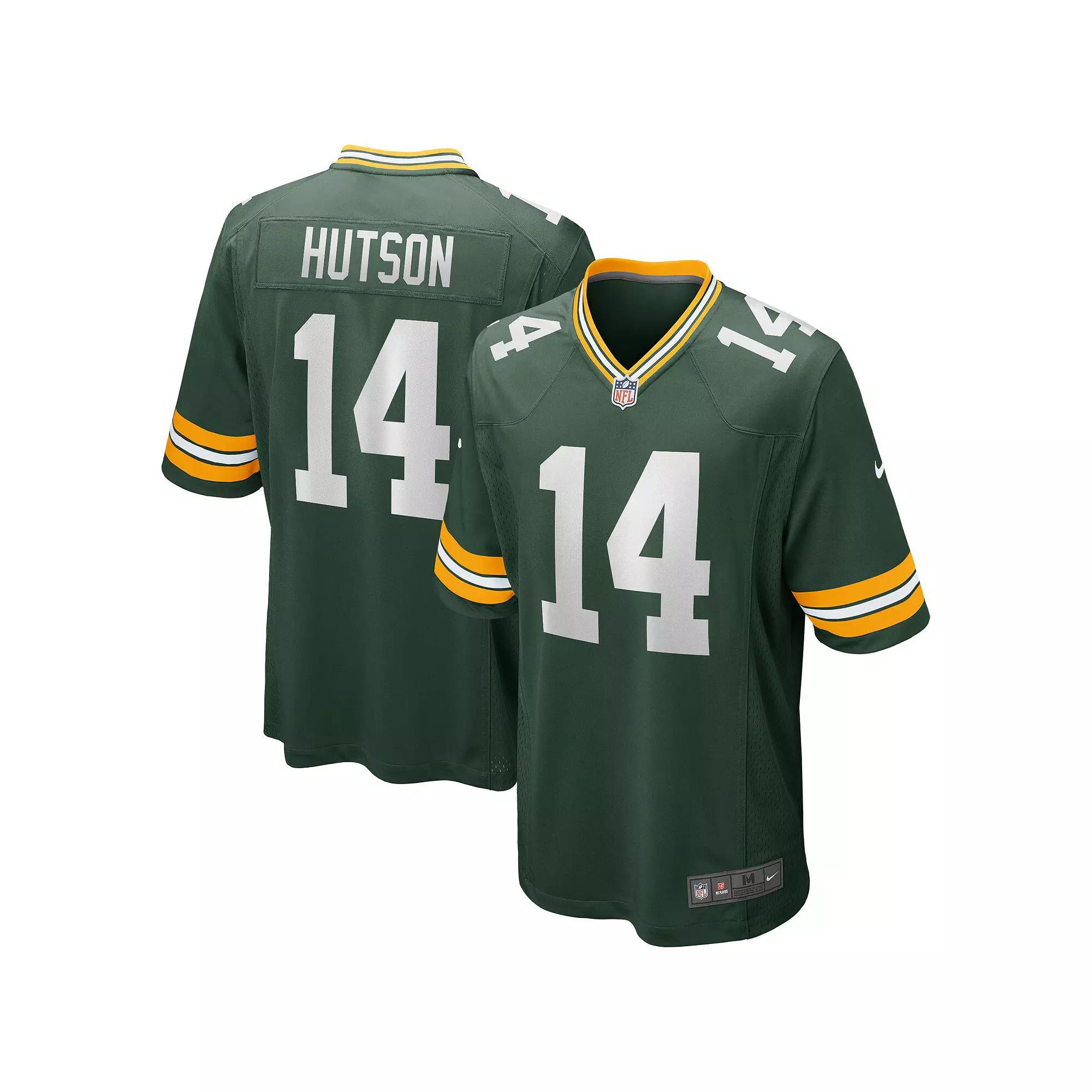 Men's Nike Don Hutson Green Green Bay Packers Game Retired Player Jersey,  Product Image