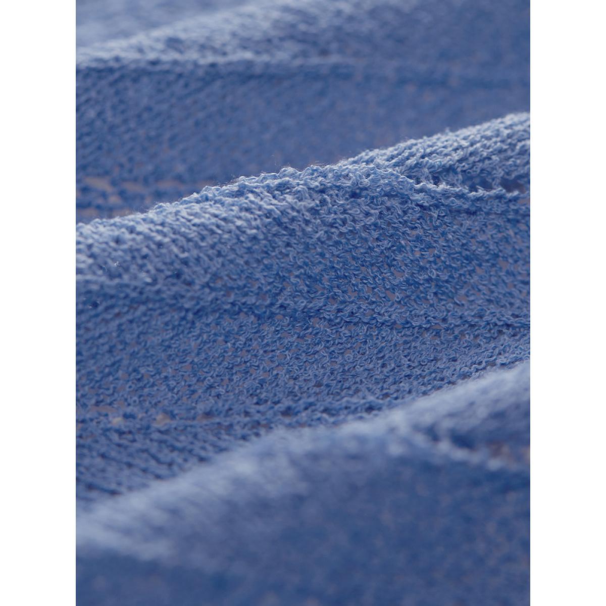 Plus Size Plain Ties Front Bell Sleeve Scalloped Trim Cardigan Cerulean Women Casual Loose Long Sleeve Everyday Cardigans BloomChic 12/L Product Image