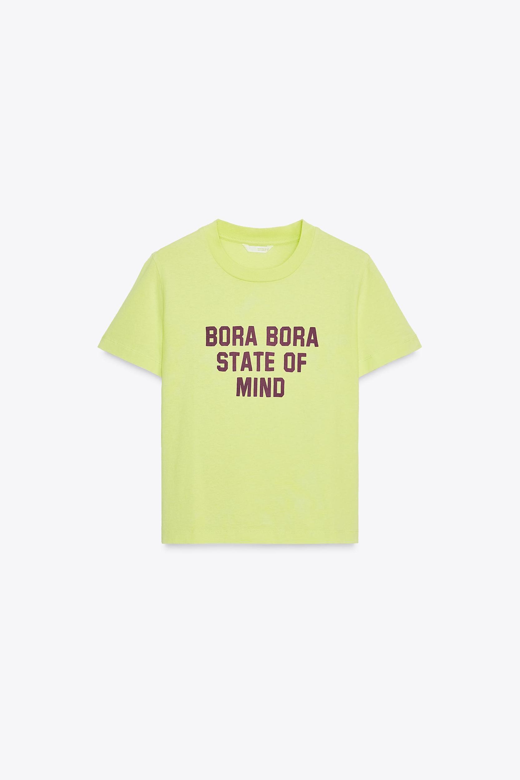 WASHED T-SHIRT WITH TEXT Product Image