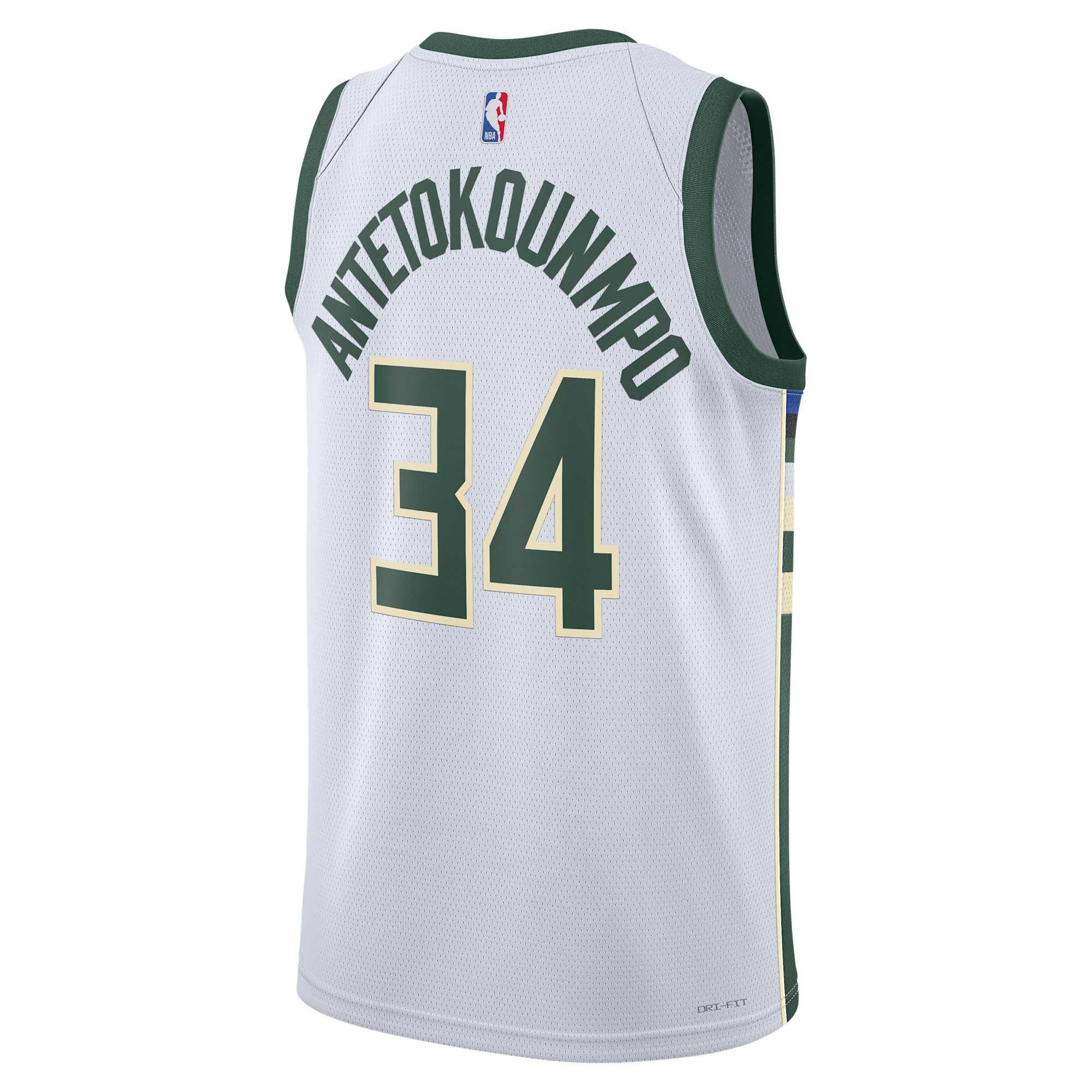 Milwaukee Bucks Association Edition Nike Mens Dri-FIT NBA Swingman Jersey | DN2084-100 Product Image