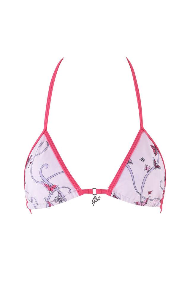 CORDELIA 2.0 BIKINI TOP - PINK : BUTTERFLY RIBBON Product Image