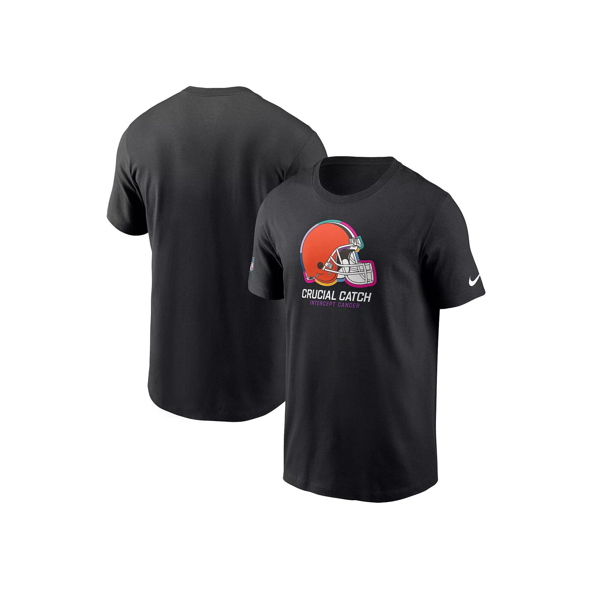 Men's Nike Black Cleveland Browns 2024 NFL Crucial Catch Club T-Shirt,  Product Image