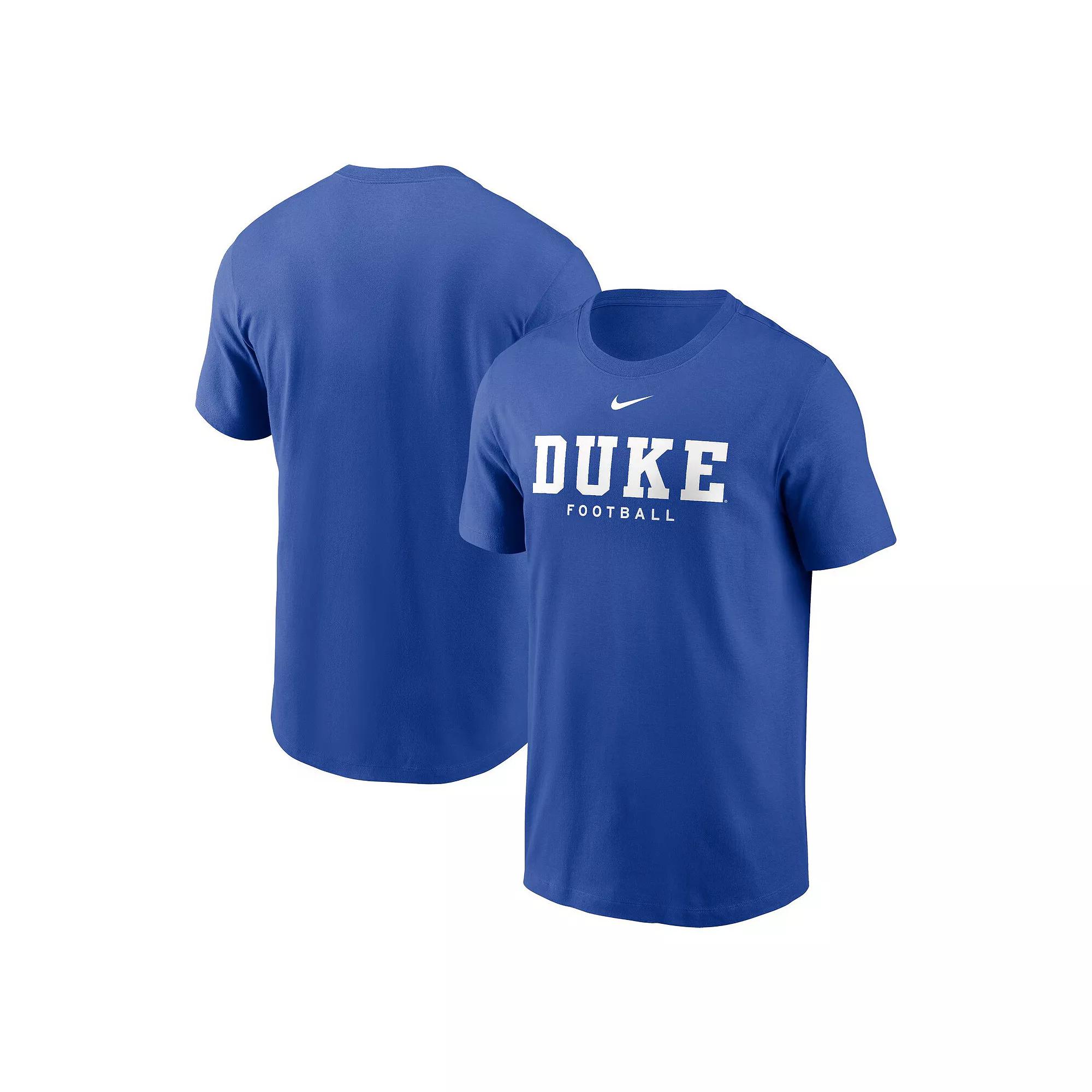 Men's Nike Royal Duke Blue Devils Football T-Shirt, Size: Medium Product Image
