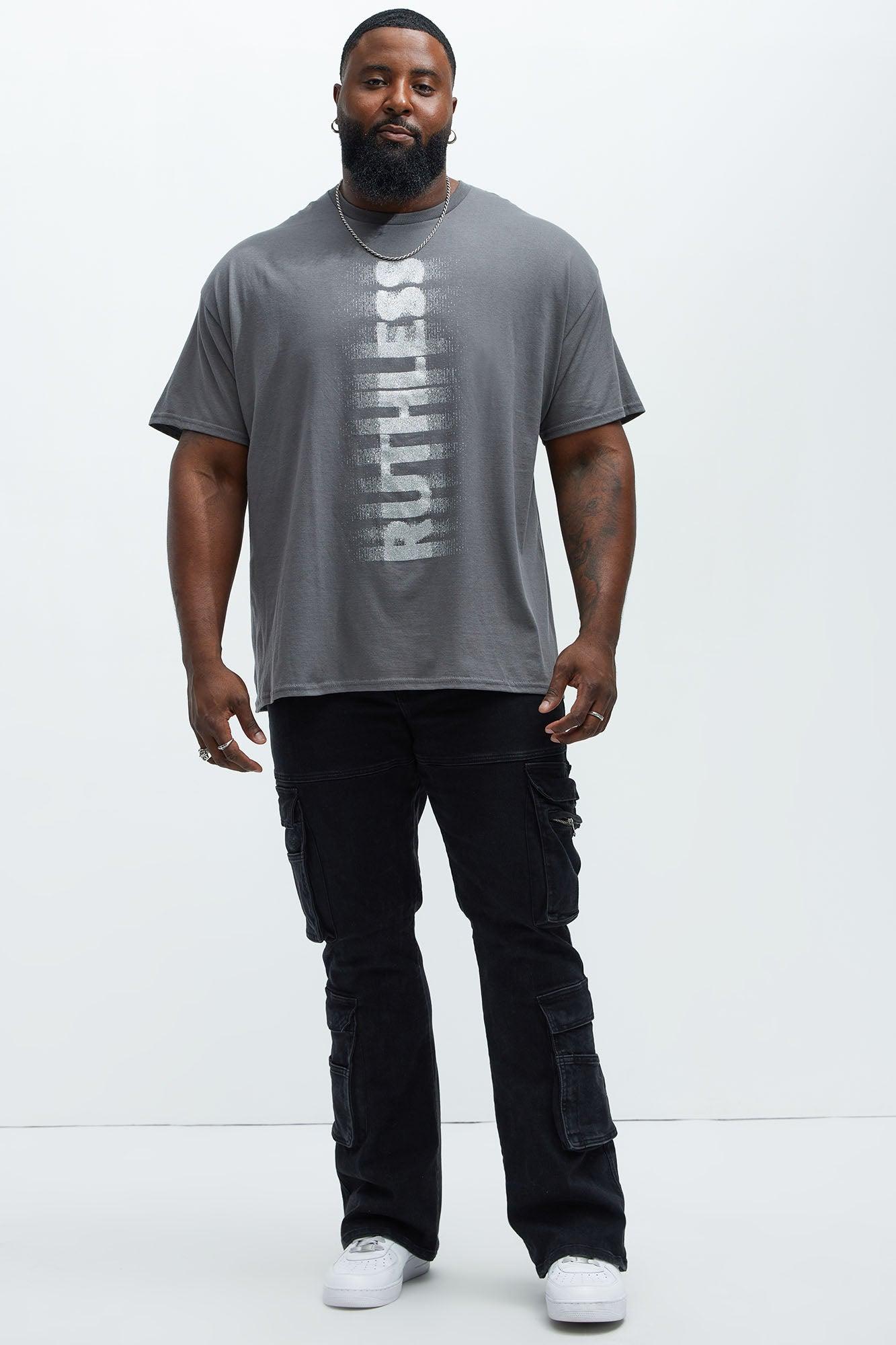Ruthless And Crazy Short Sleeve Tee - Charcoal Product Image
