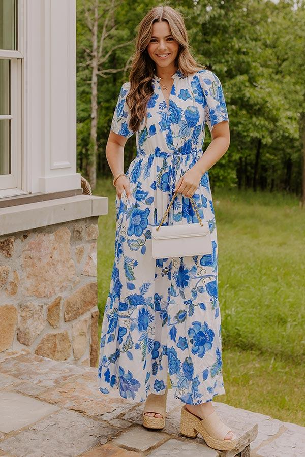 Catalina Island Views Floral Maxi Dress Product Image