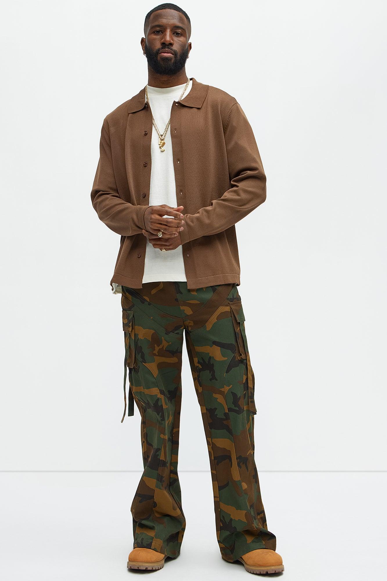 Relaxed Straight No More Waiting Cargo Pants - Camouflage Product Image