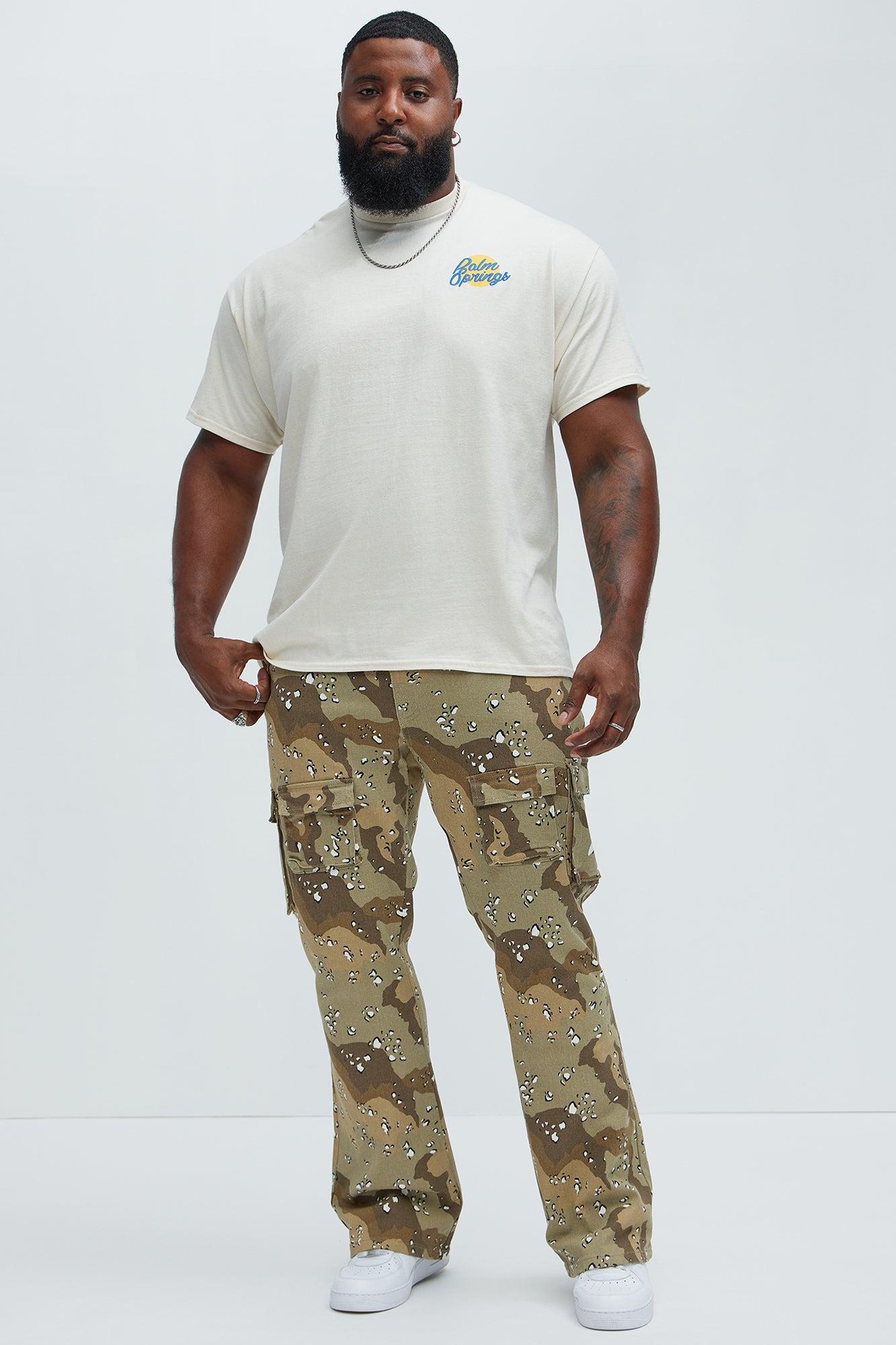 Trapper Cargo Stacked Slim Flared Pants - Brown/combo Product Image