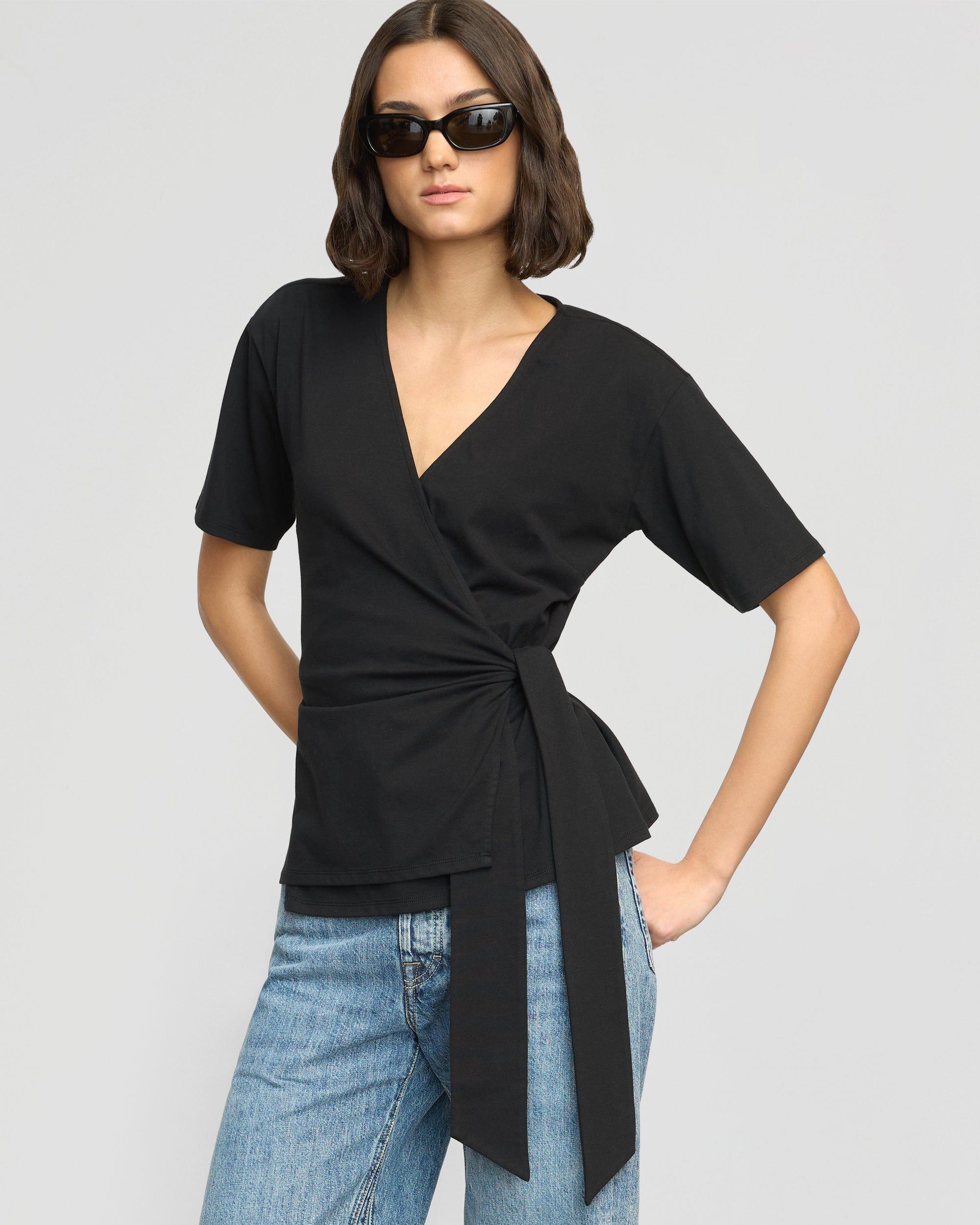 Sena Organic Cotton Wrap Tee Product Image