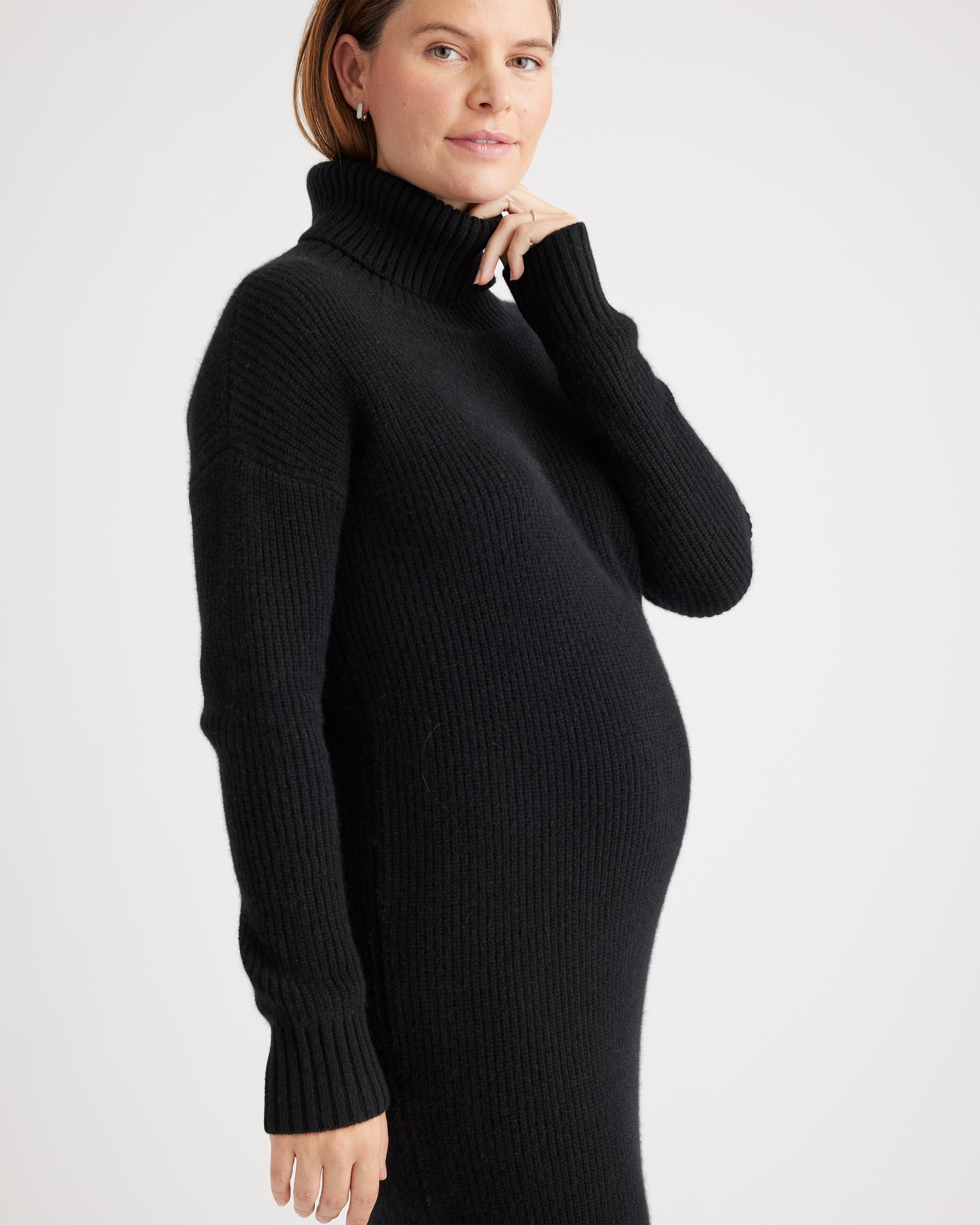 Quince | Women's Mongolian Cashmere Fisherman Maternity Sweater Dress Product Image